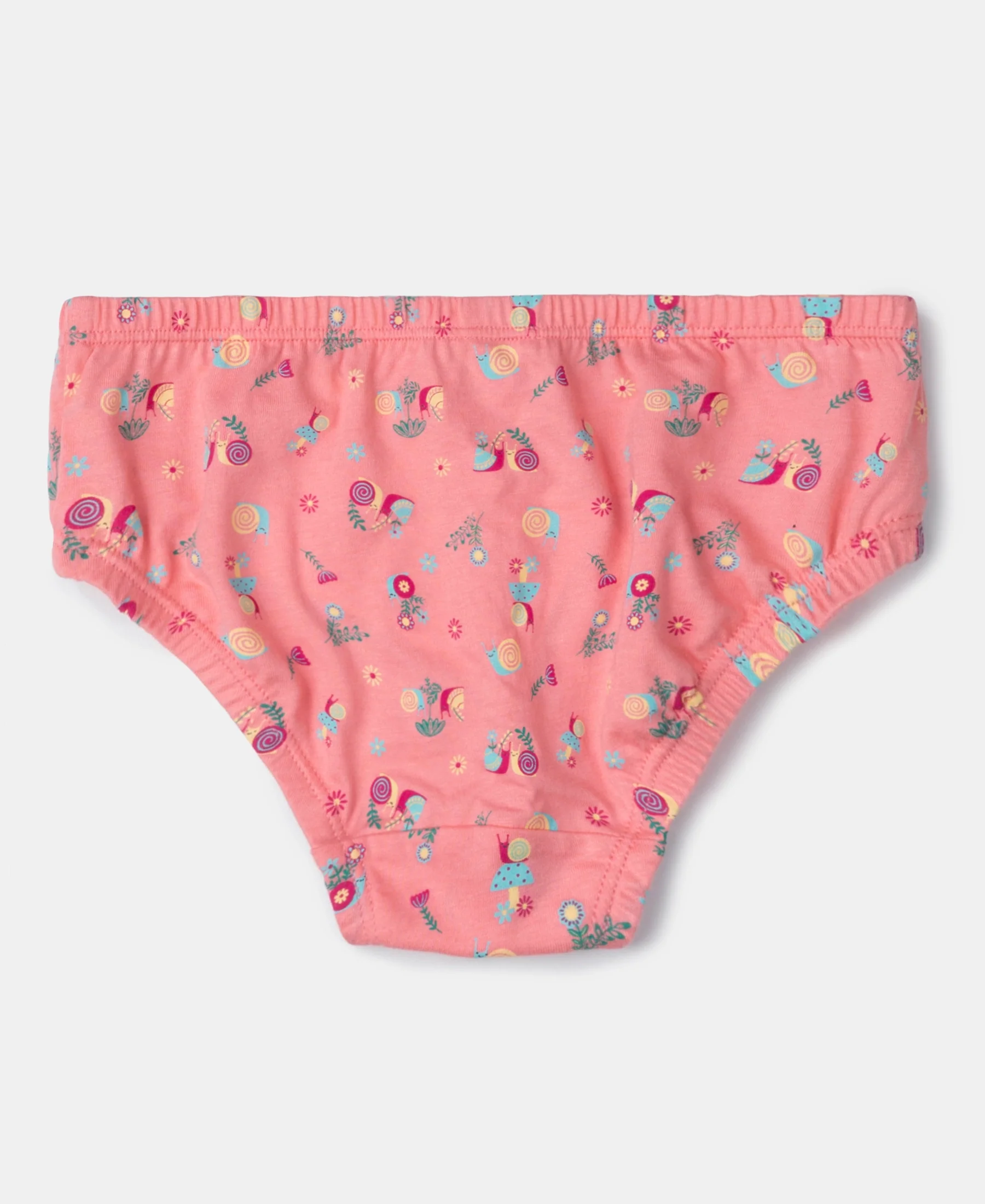 Super Combed Cotton Printed Panty with Ultrasoft Waistband - Fairy Tale, Lemon Meringue & Salmon Rose (Pack of 3) - Image 8