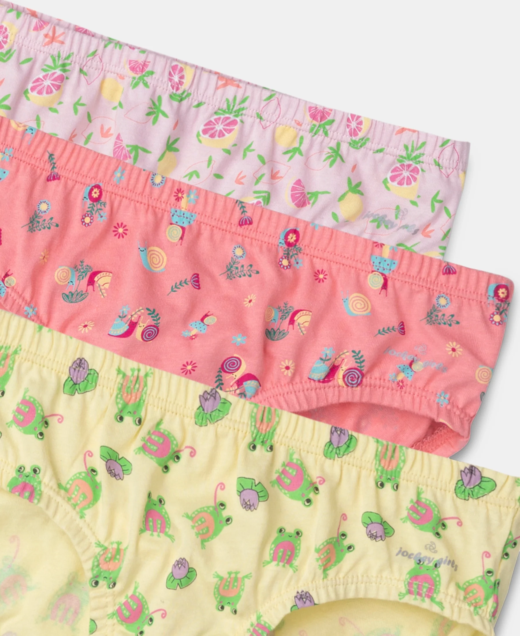 Super Combed Cotton Printed Panty with Ultrasoft Waistband - Fairy Tale, Lemon Meringue & Salmon Rose (Pack of 3) - Image 9