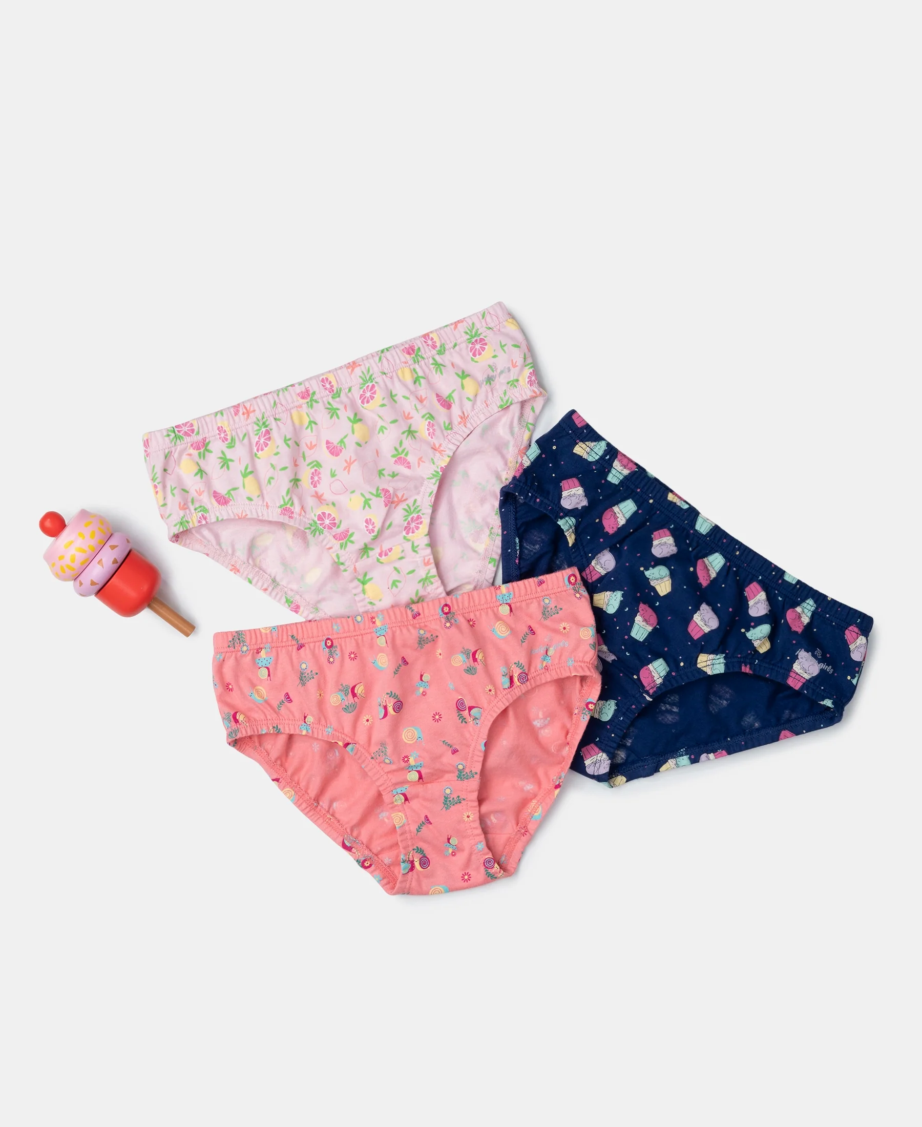 Super Combed Cotton Printed Panty with Ultrasoft Waistband - Fairy Tale, Salmon Rose & Blue Depths (Pack of 3) - Image 5