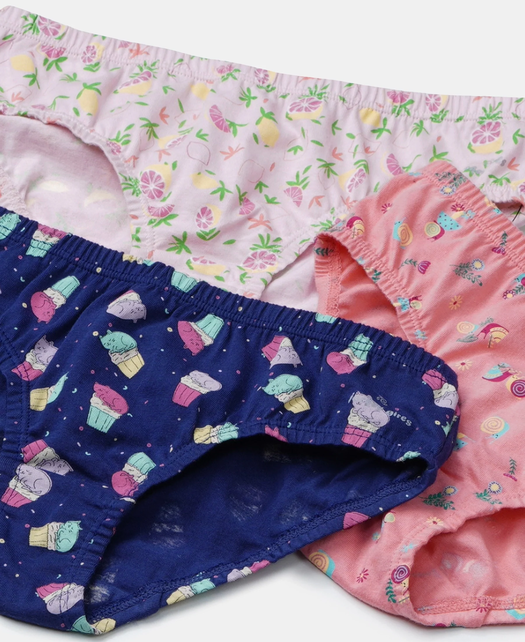 Super Combed Cotton Printed Panty with Ultrasoft Waistband - Fairy Tale, Salmon Rose & Blue Depths (Pack of 3) - Image 9