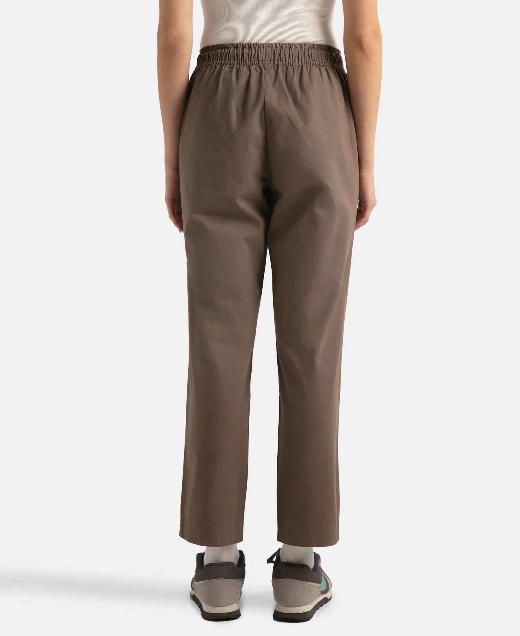 Super Combed Cotton Regular Fit Hybrid Pants - Dark Khaki - Image 3