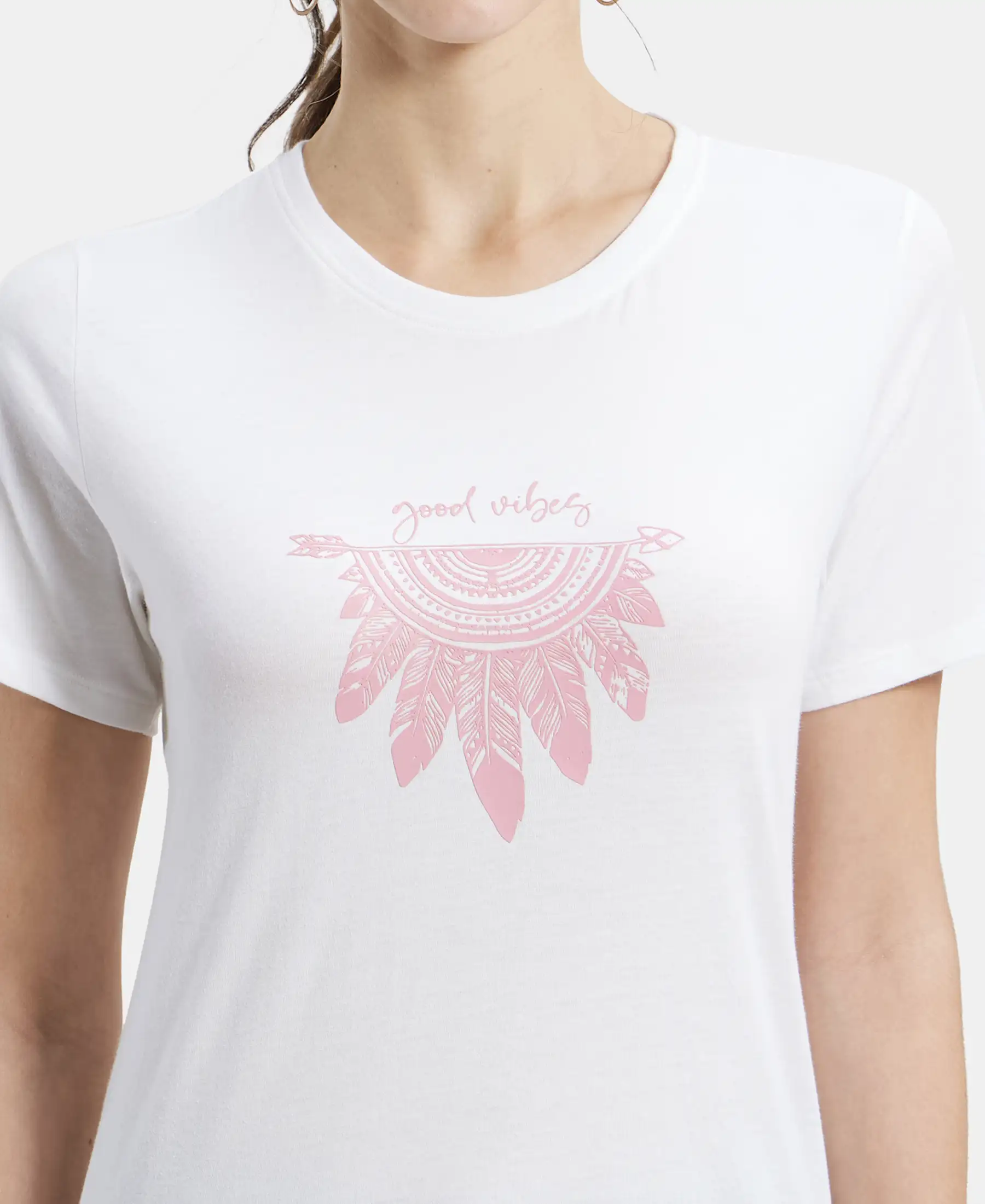 Super Combed Cotton Relaxed Fit Graphic Printed Half Sleeve Long Length T-Shirt - White Assorted Prints - Image 7