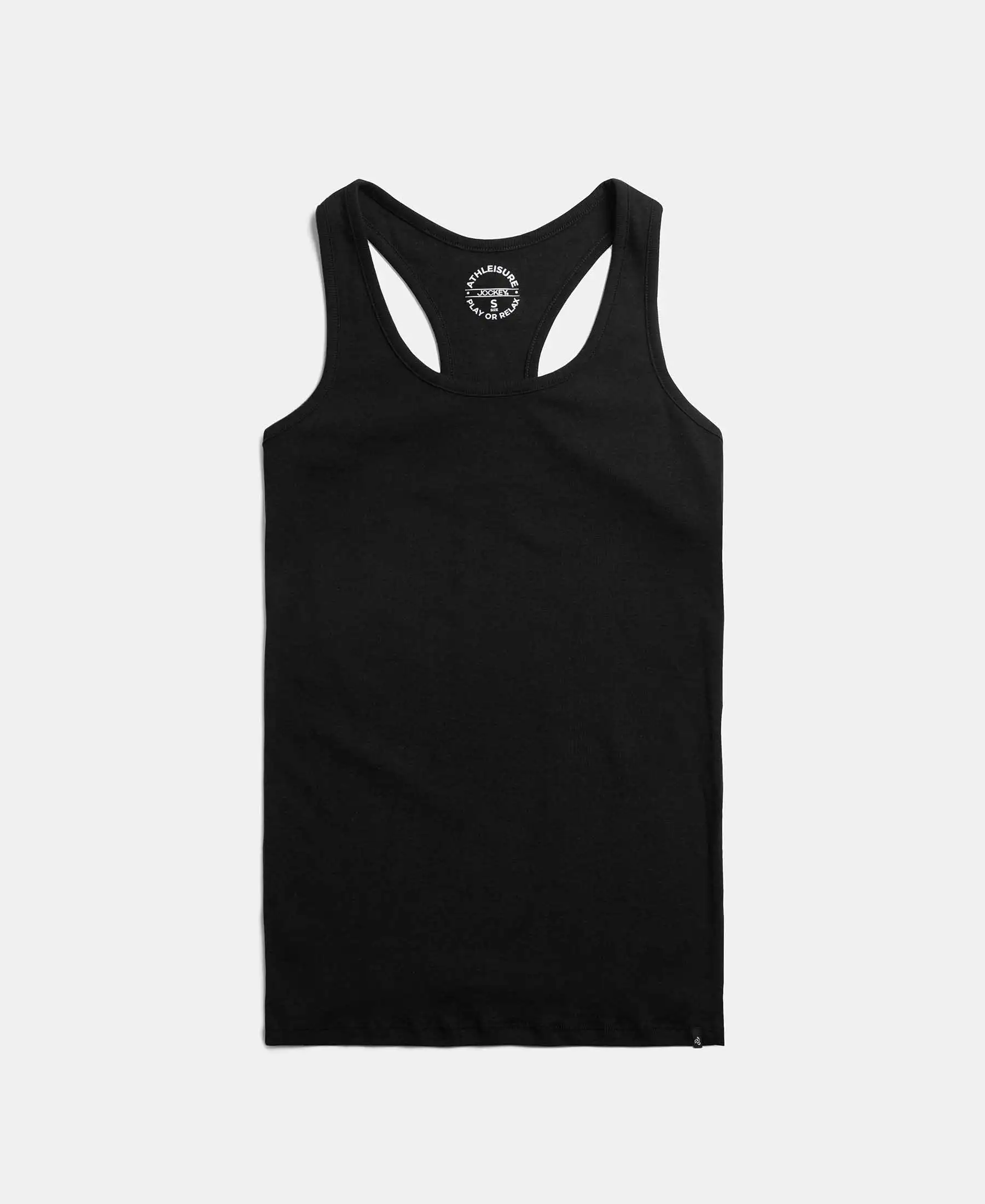 Super Combed Cotton Rib Fabric Slim Fit Solid Racerback Styled Tank Top - Black - Image 8