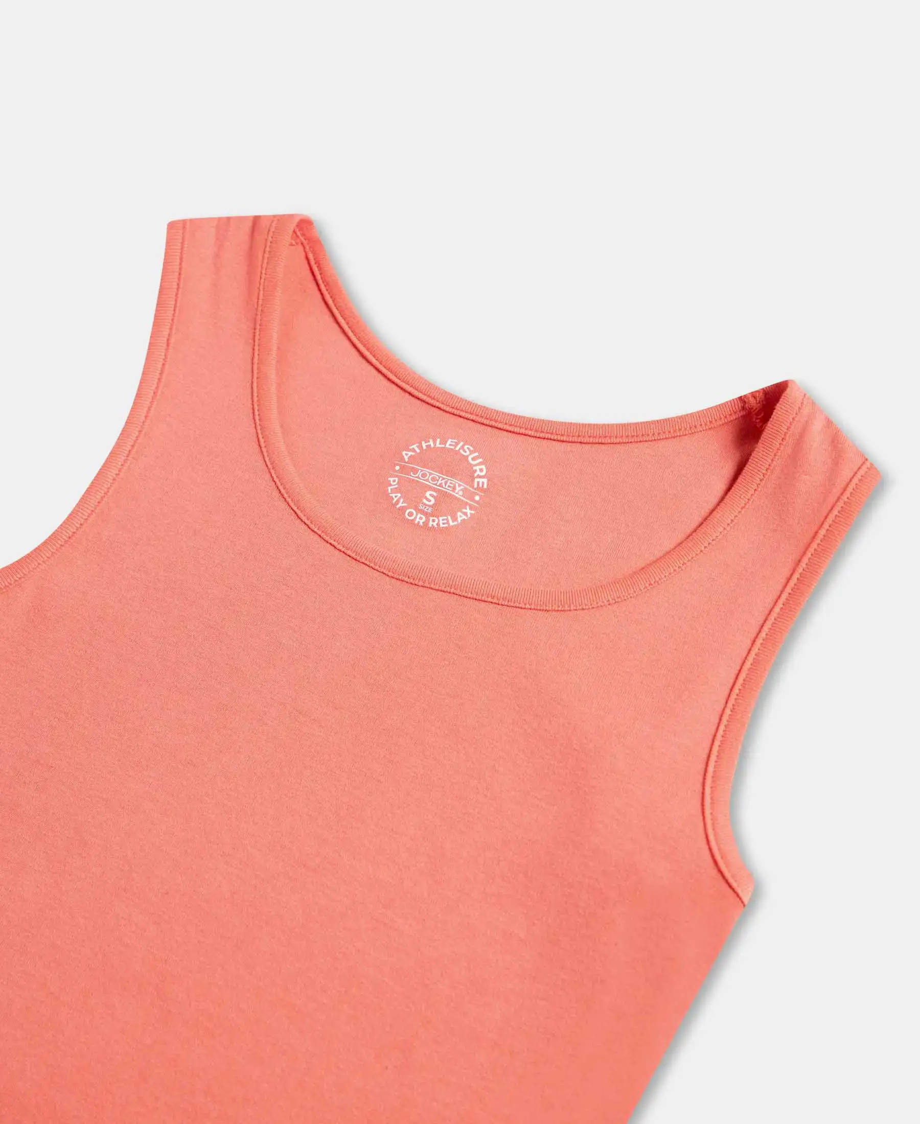Super Combed Cotton Rib Fabric Slim Fit Solid Tank Top - Blush Pink - Image 8