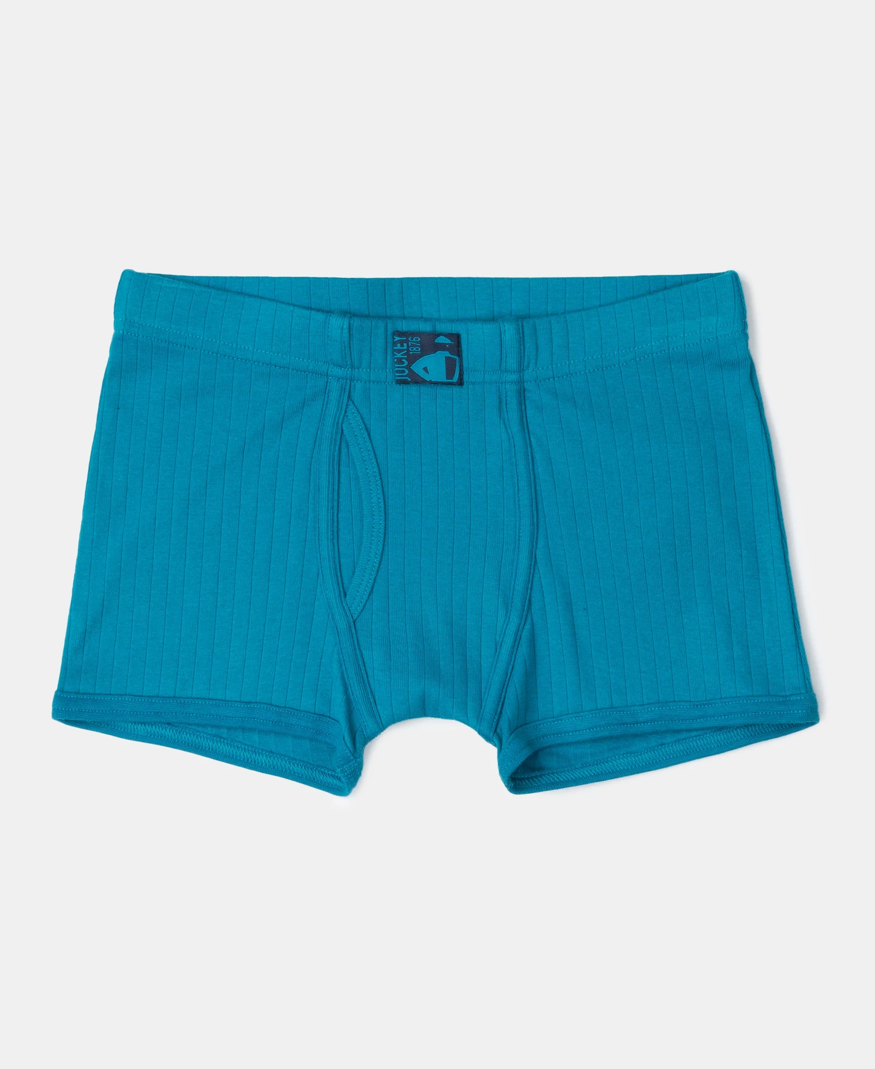 Super Combed Cotton Rib Fabric Solid Trunk with Front Open Fly and Ultrasoft Waistband - Mandarin Orange, Navy & Ocean Depth (Pack of 3) - Image 4