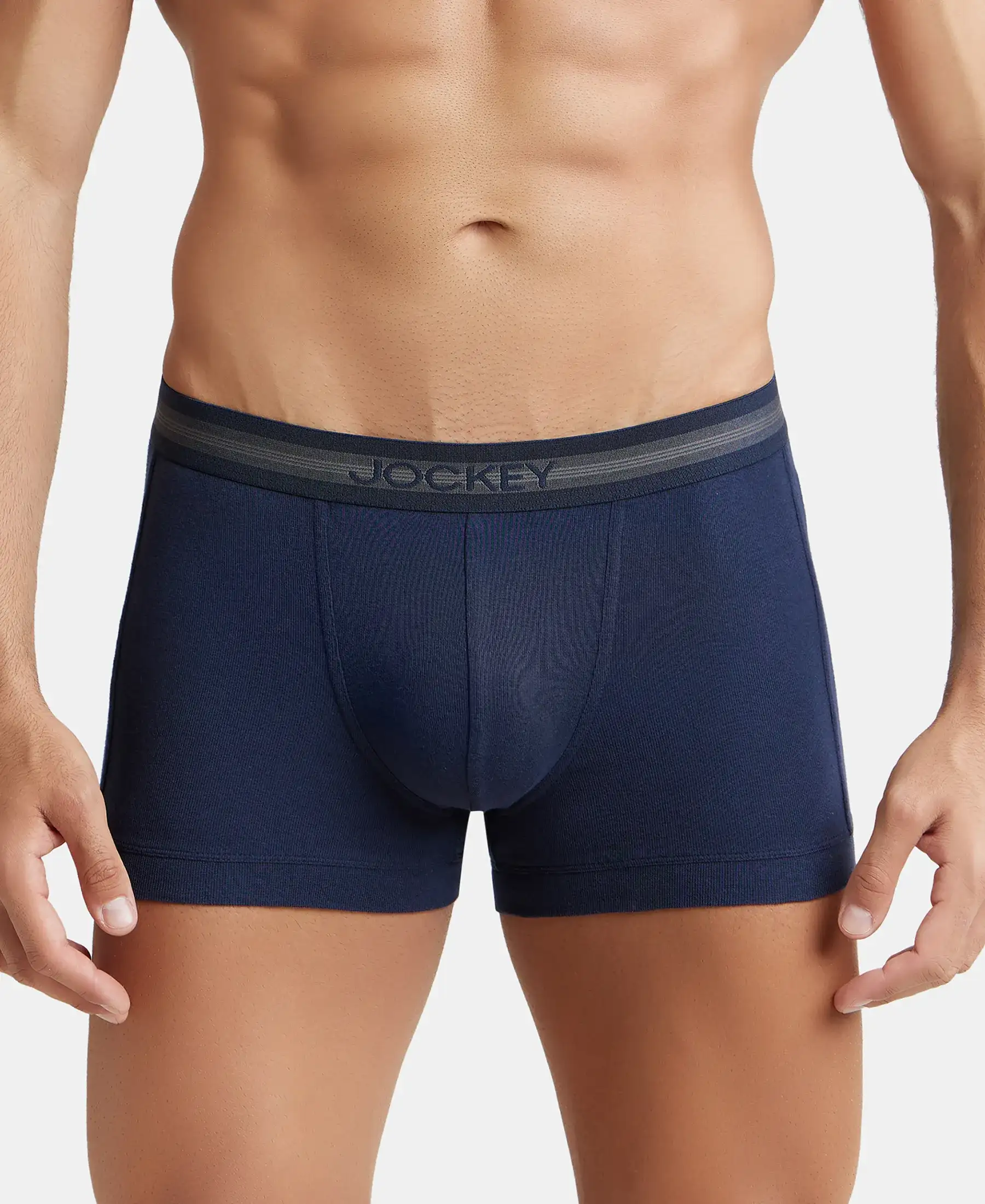 Super Combed Cotton Rib Solid Trunk with StayFresh Treatment - Deep Navy (Pack of 2) - Image 7