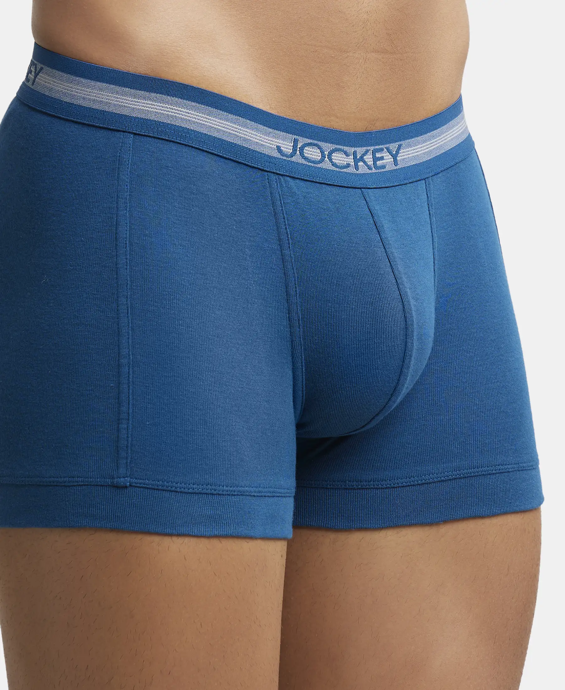 Super Combed Cotton Rib Solid Trunk with StayFresh Treatment - Poseidon (Pack of 2) - Image 6