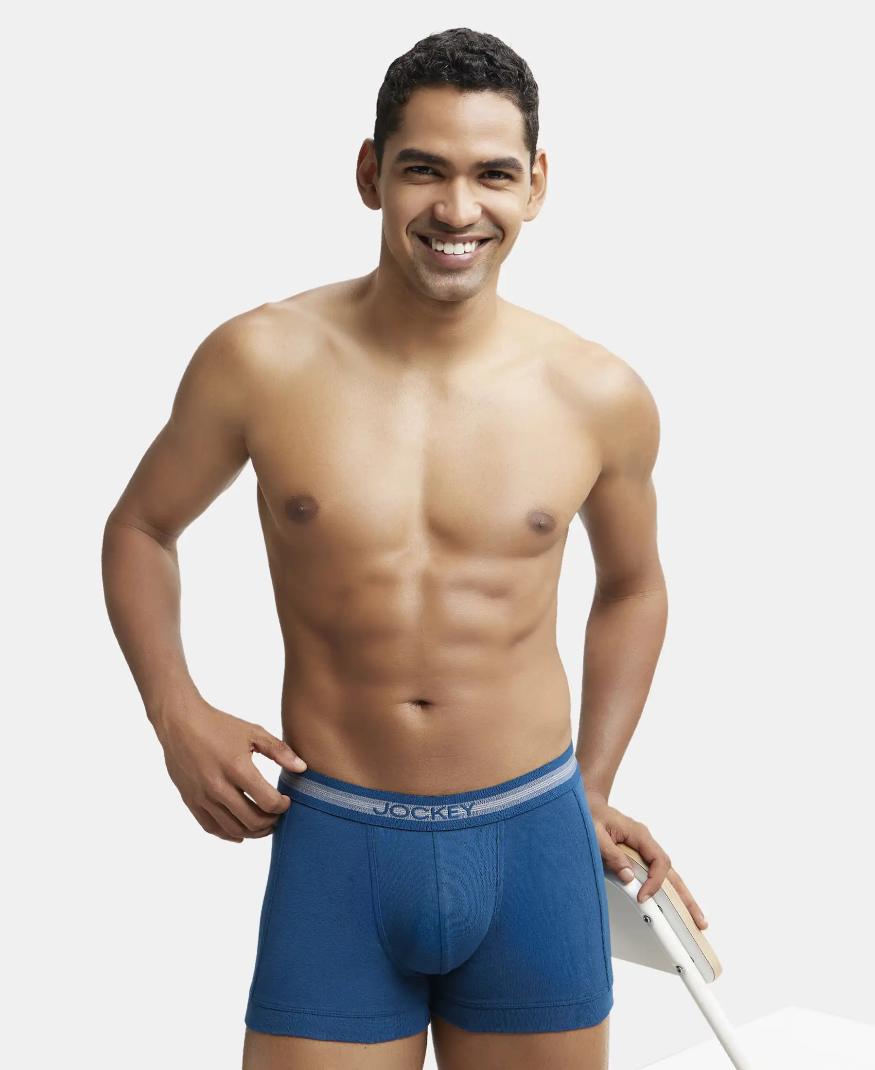 Super Combed Cotton Rib Solid Trunk with StayFresh Treatment - Poseidon (Pack of 2) - Image 8