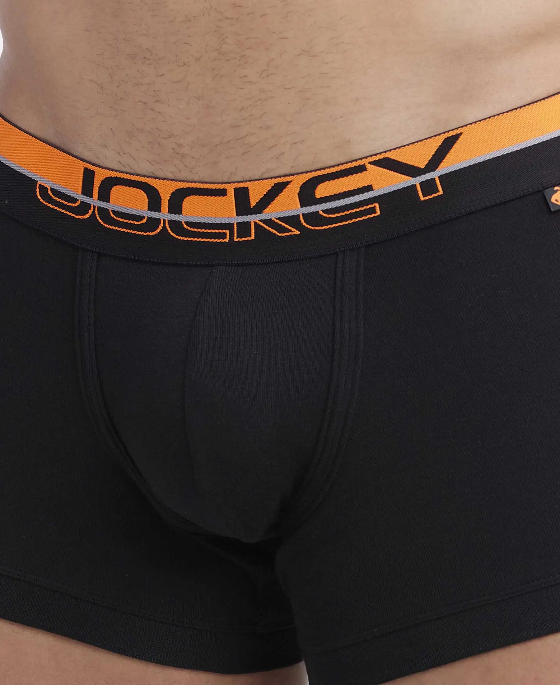 Super Combed Cotton Rib Solid Trunk with Ultrasoft Waistband - Black - Image 6