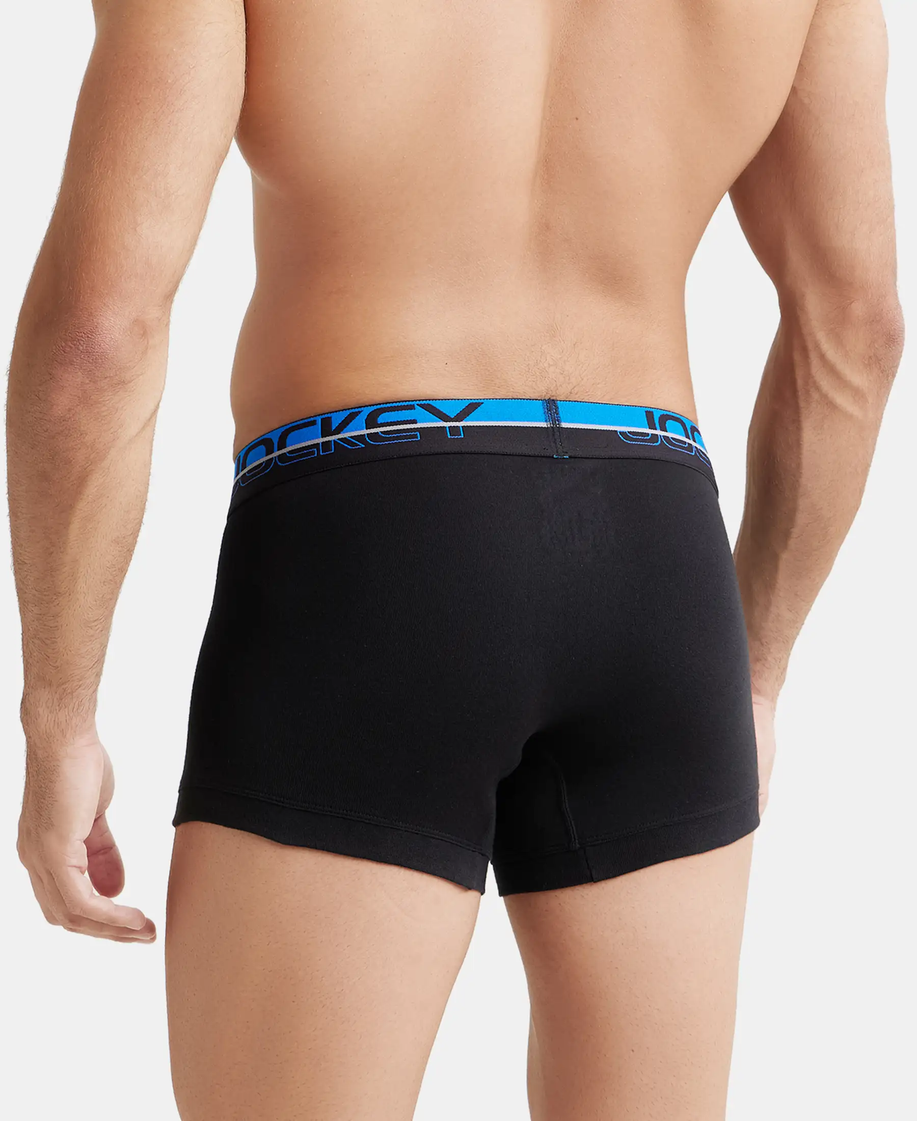 Super Combed Cotton Rib Solid Trunk with Ultrasoft Waistband - Black (Pack of 2) - Image 11