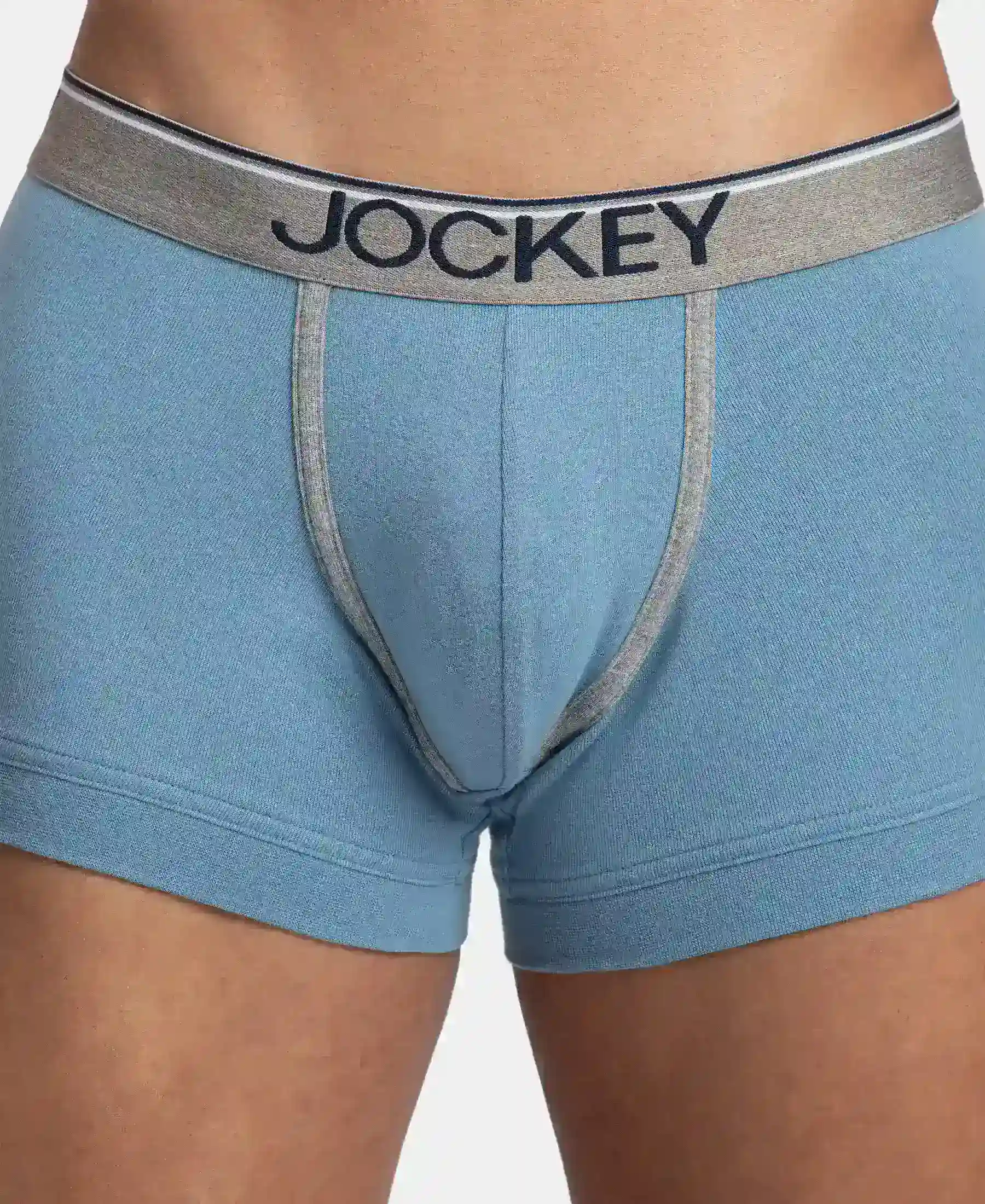 Super Combed Cotton Rib Solid Trunk with Ultrasoft Waistband - Blue Shadow - Image 6