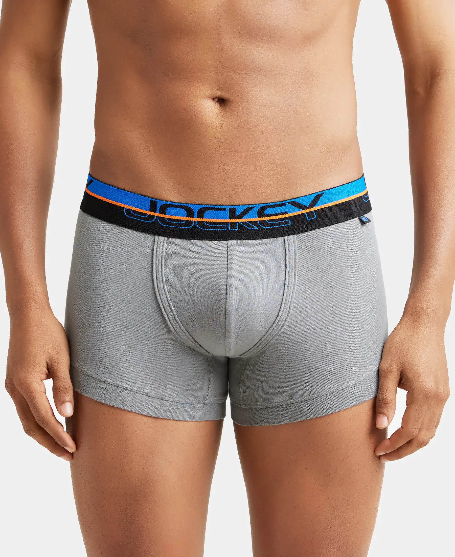 Super Combed Cotton Rib Solid Trunk with Ultrasoft Waistband - Monument (Pack of 2) - Image 7