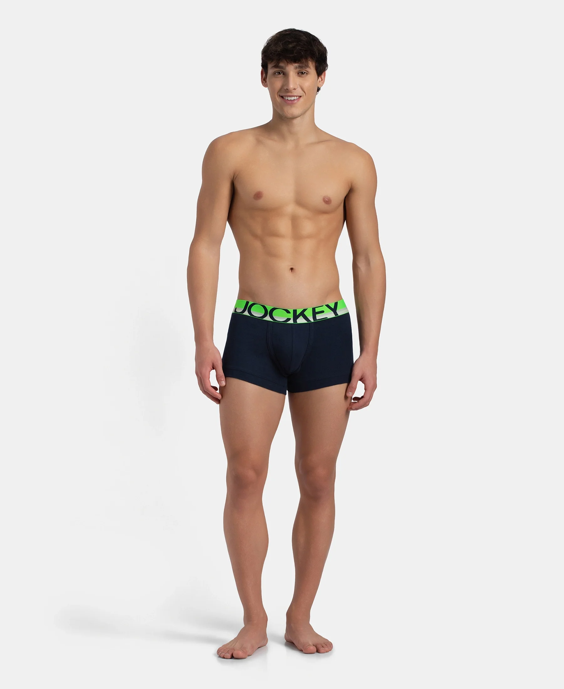 Super Combed Cotton Rib Solid Trunk with Ultrasoft Waistband - Navy (Pack of 2) - Image 10