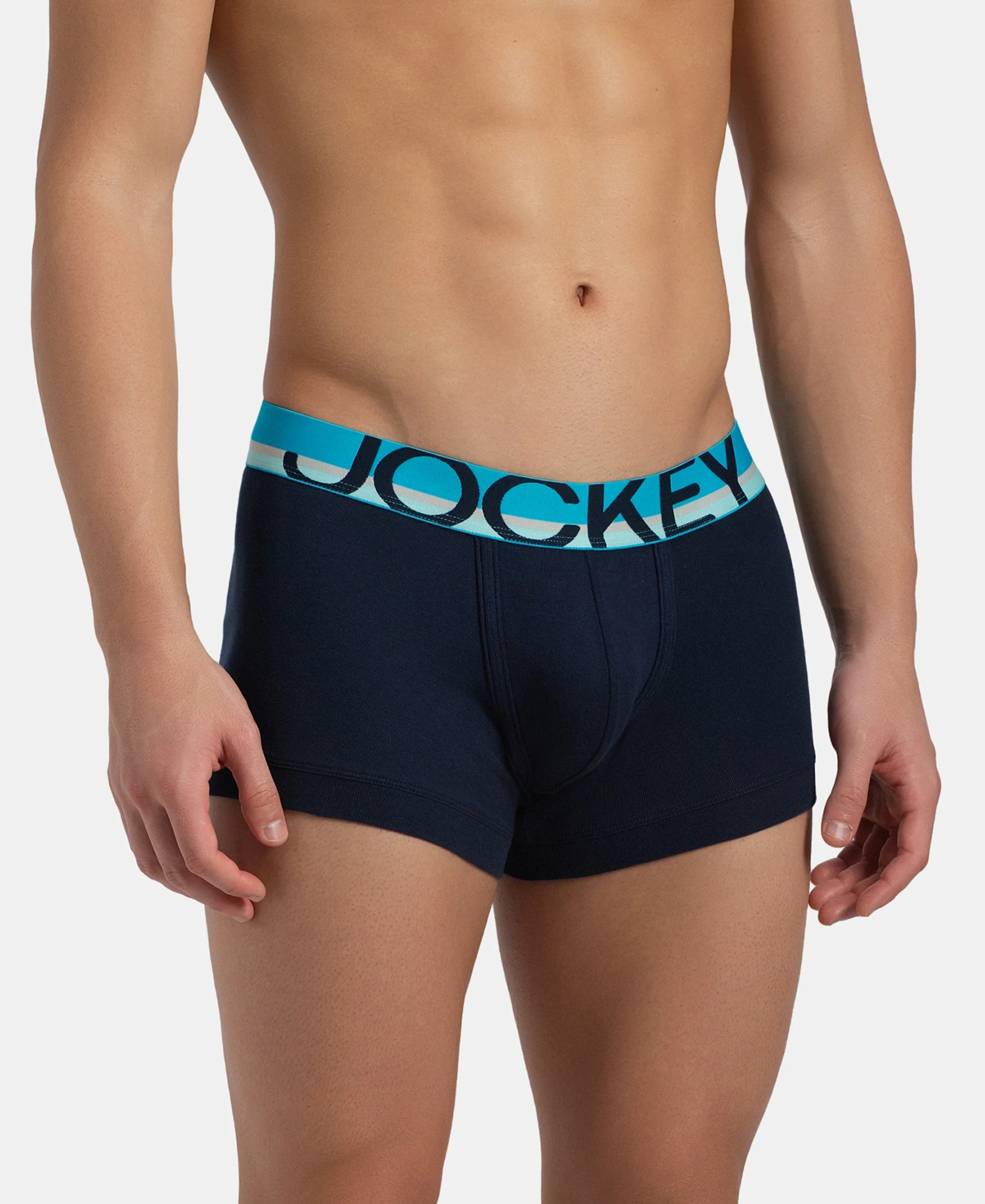 Super Combed Cotton Rib Solid Trunk with Ultrasoft Waistband - Navy (Pack of 2) - Image 4