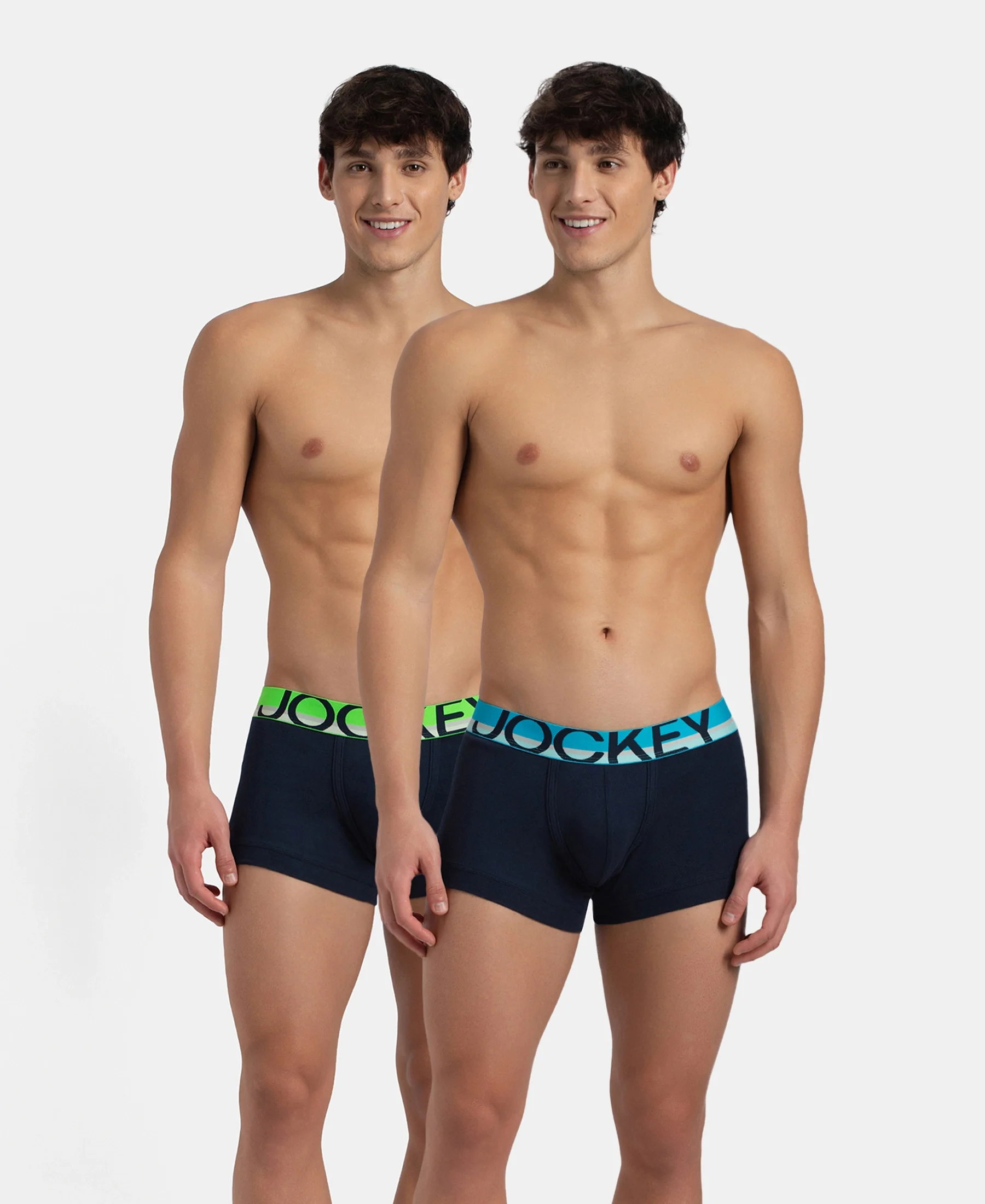 Super Combed Cotton Rib Solid Trunk with Ultrasoft Waistband - Navy (Pack of 2) - Image 5