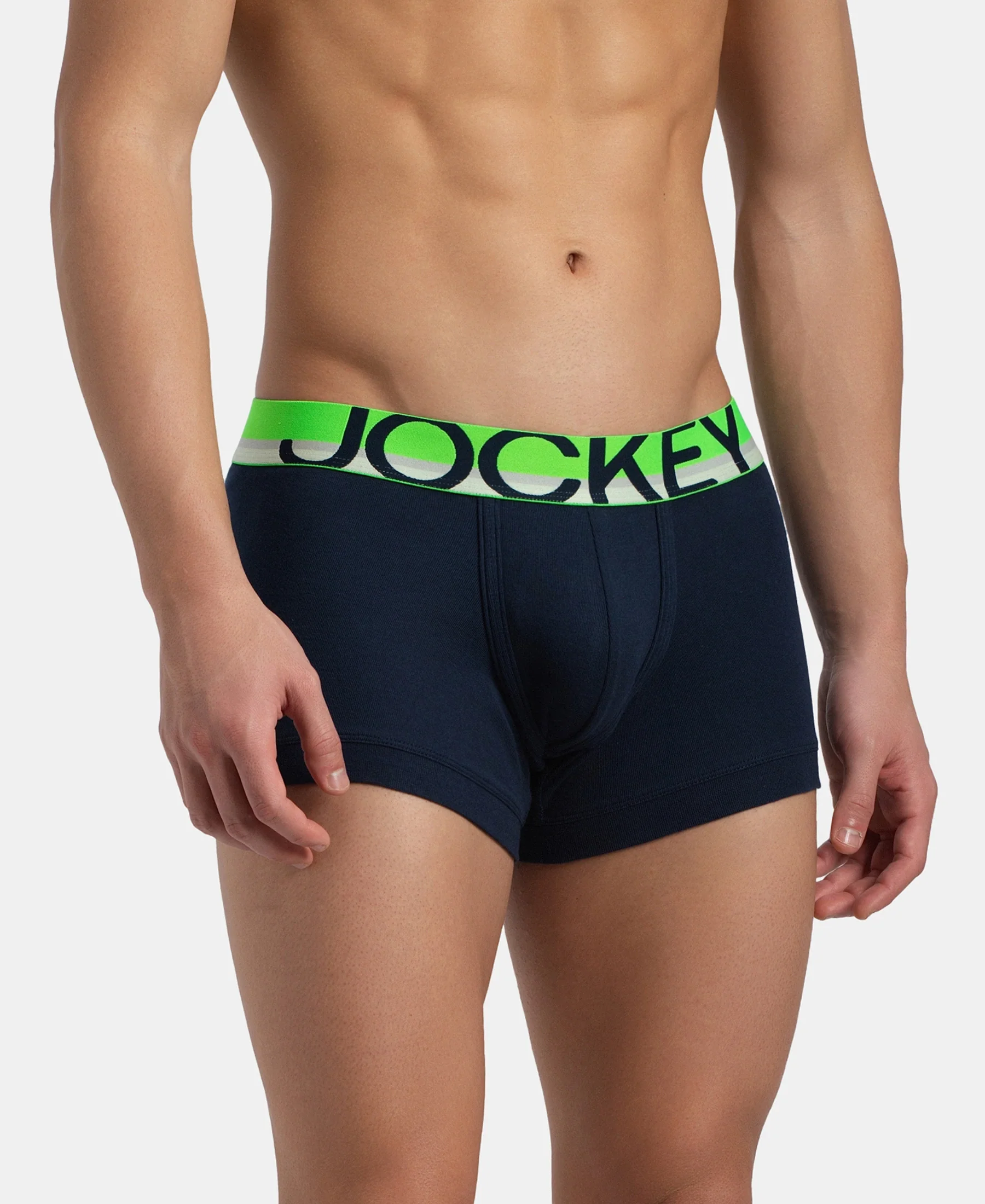 Super Combed Cotton Rib Solid Trunk with Ultrasoft Waistband - Navy (Pack of 2) - Image 6