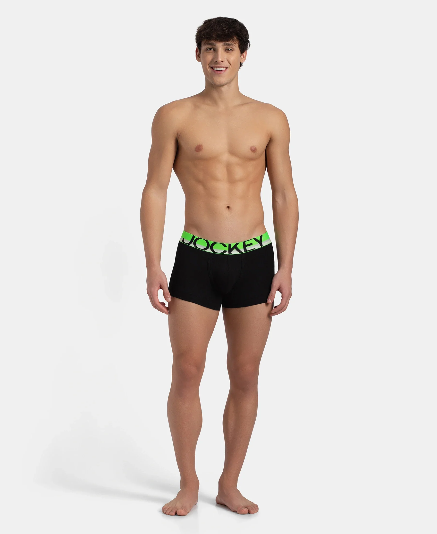Super Combed Cotton Rib Solid Trunk with Ultrasoft Waistband - New Black - Image 4