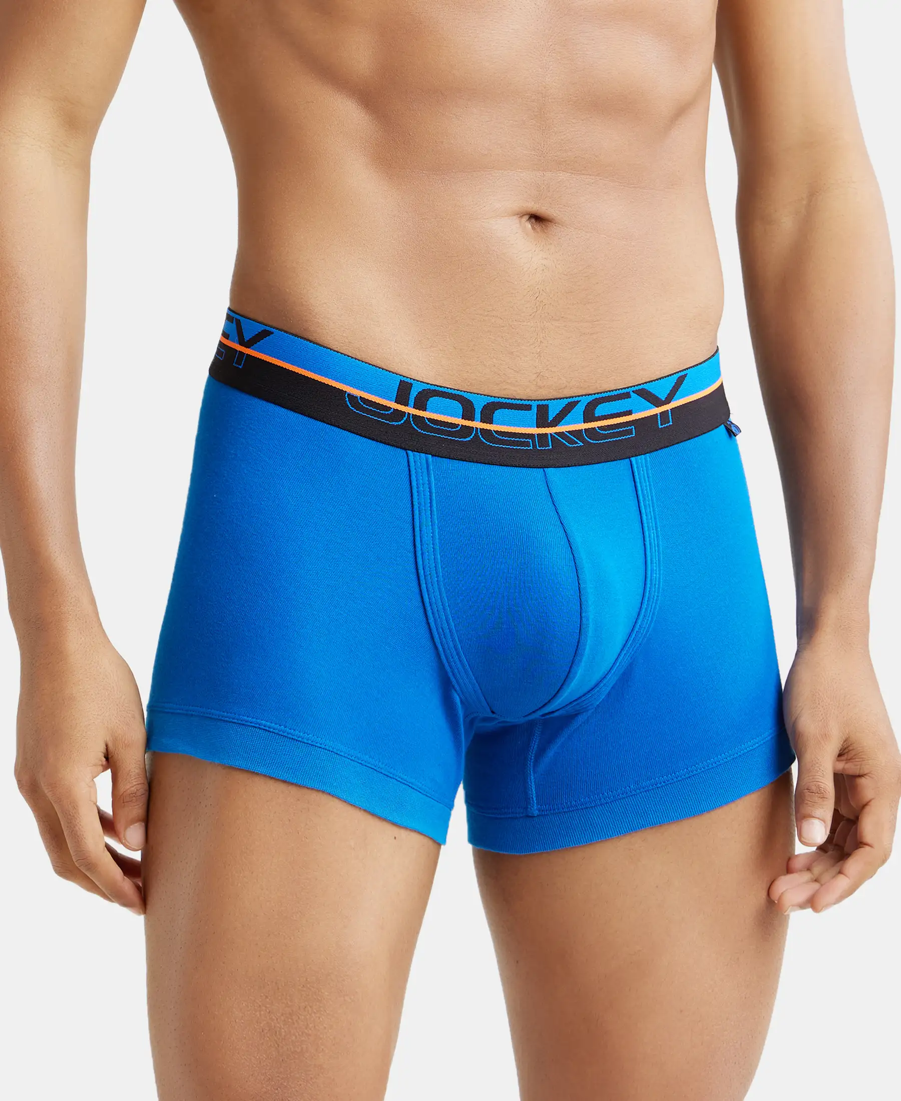 Super Combed Cotton Rib Solid Trunk with Ultrasoft Waistband - Rich Royal Blue - Image 2