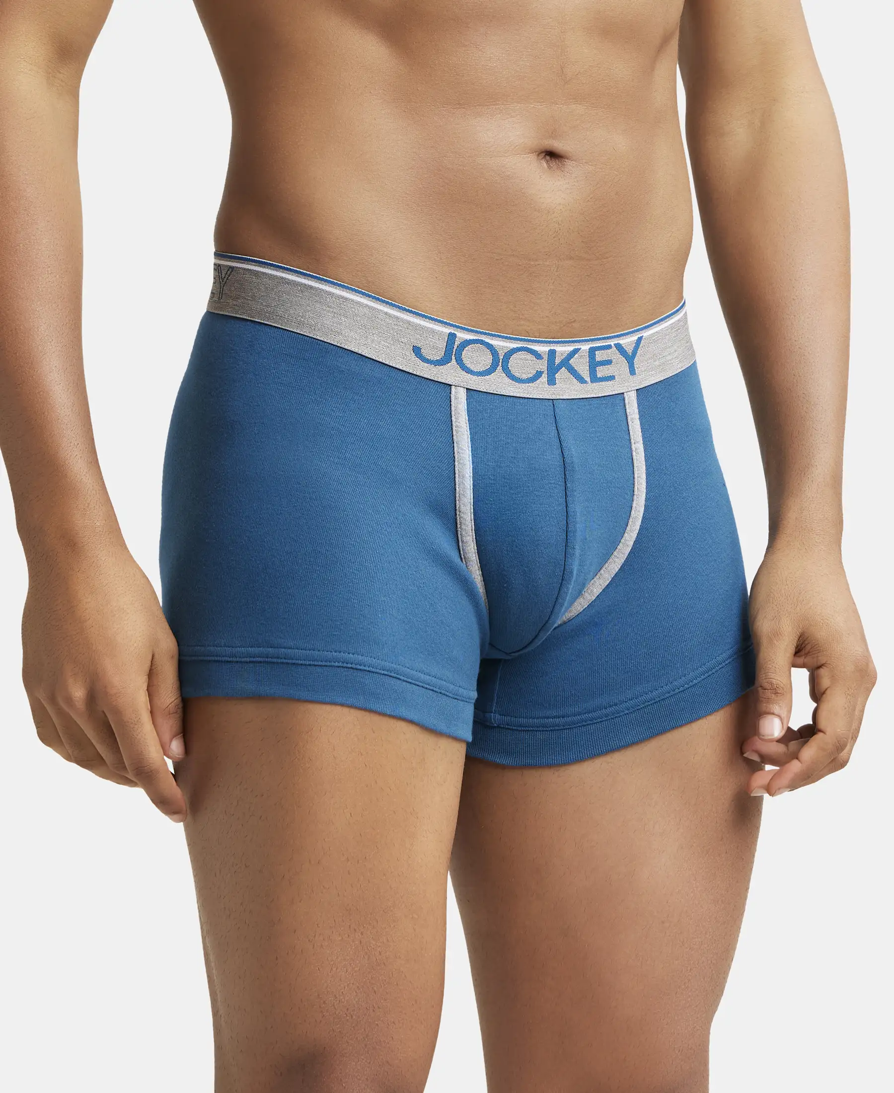 Super Combed Cotton Rib Solid Trunk with Ultrasoft Waistband - Seaport Teal - Image 2