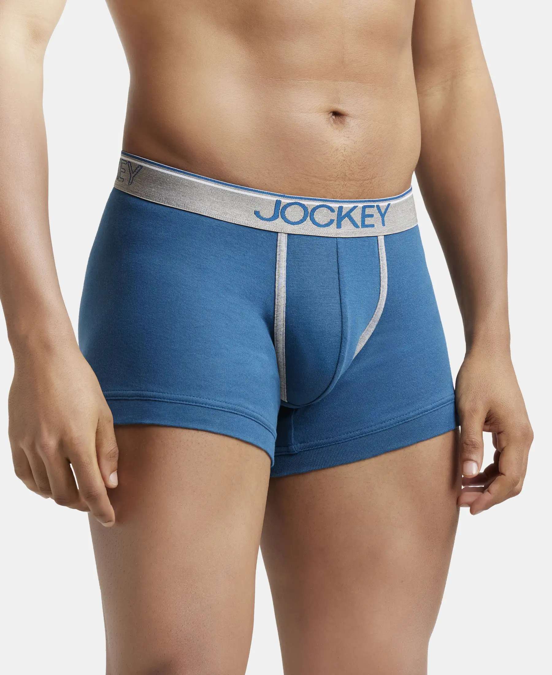 Super Combed Cotton Rib Solid Trunk with Ultrasoft Waistband - Seaport Teal (Pack of 2) - Image 2