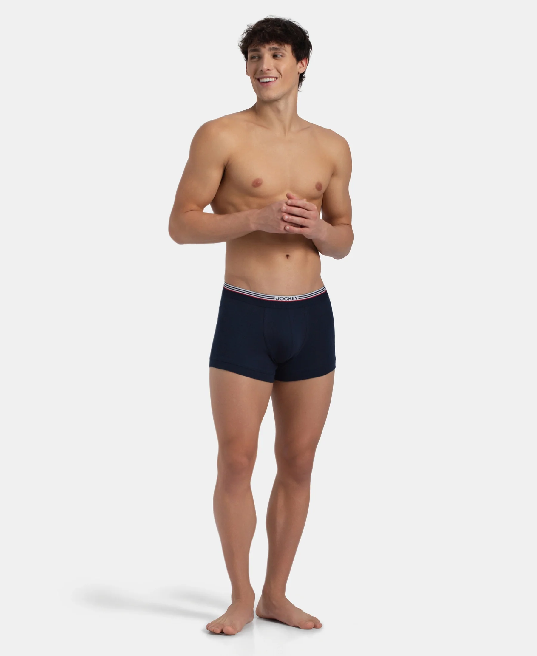 Super Combed Cotton Rib Trunk with Ultrasoft Waistband - New Navy - Image 6