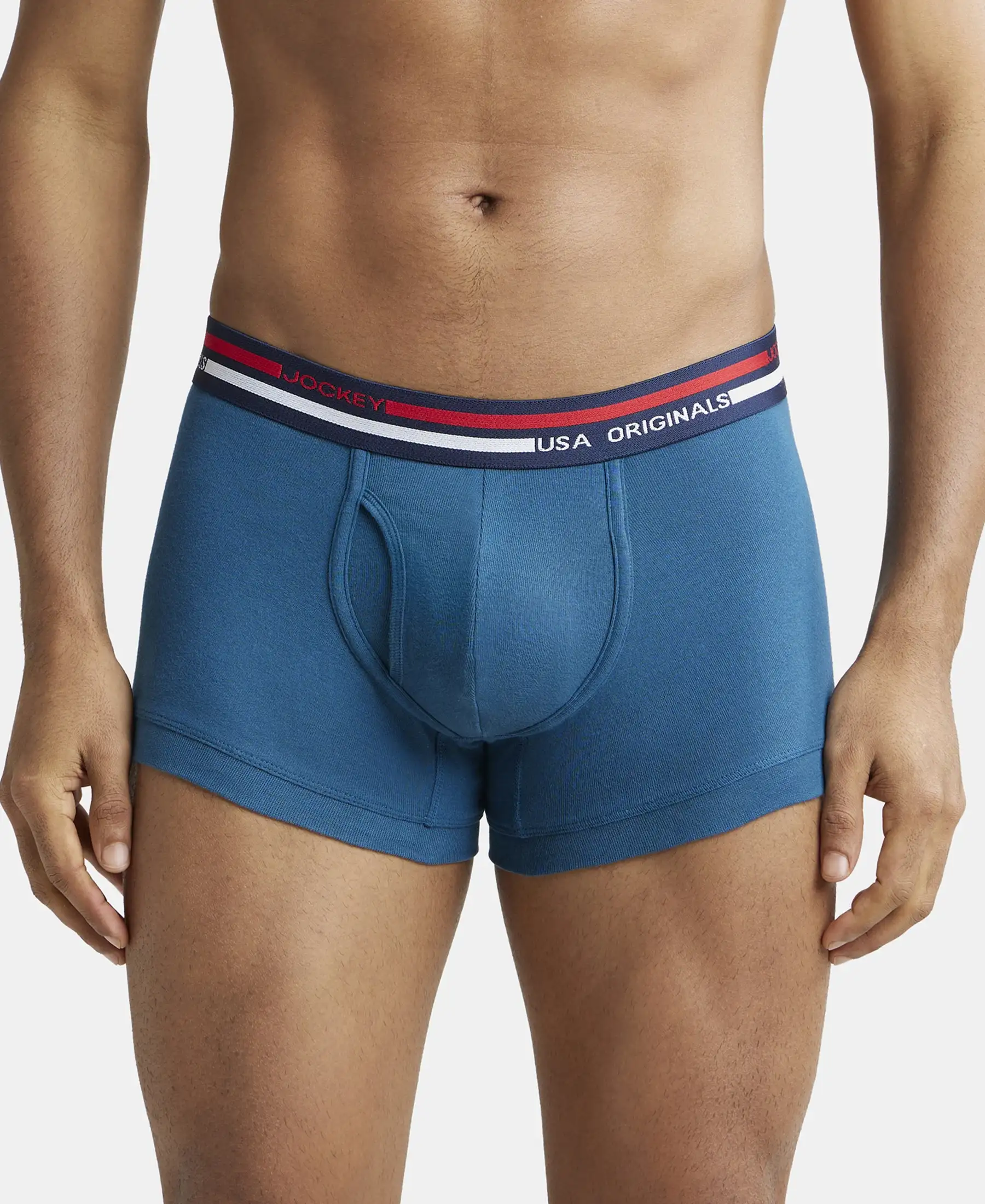 Super Combed Cotton Rib Trunk with Ultrasoft Waistband - Seaport Teal