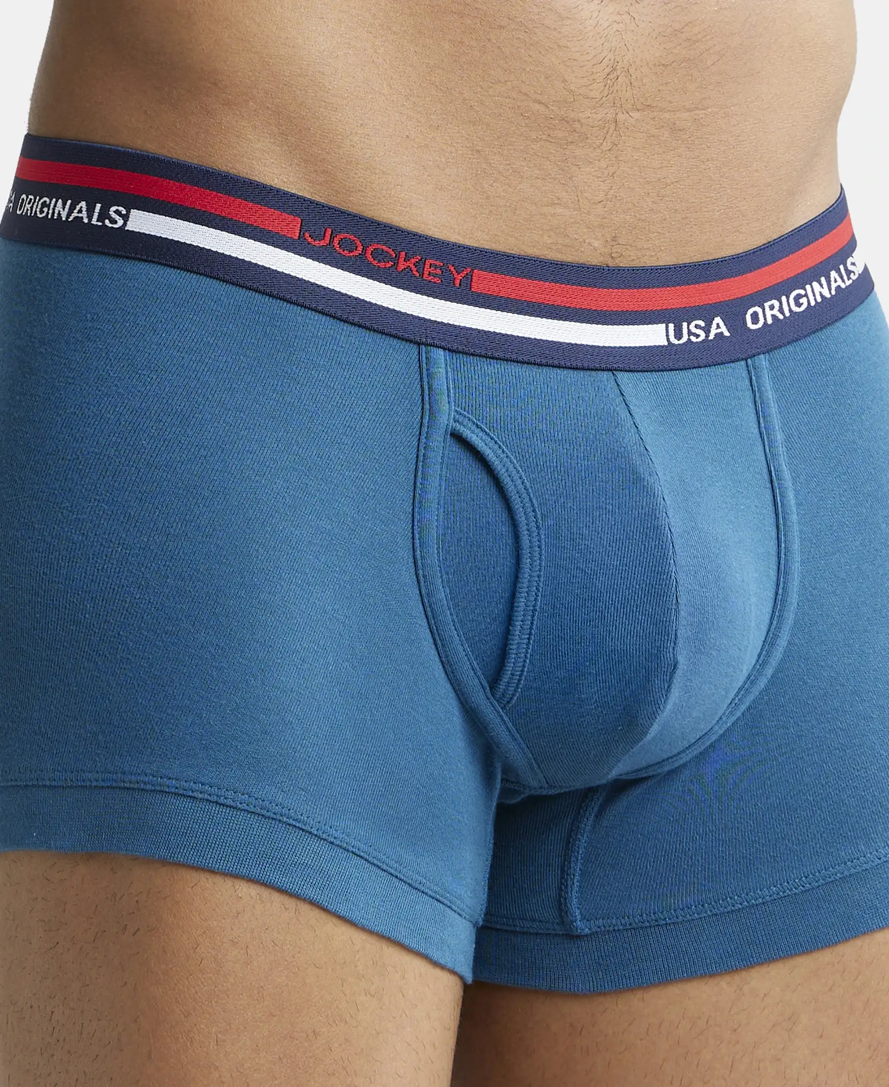 Super Combed Cotton Rib Trunk with Ultrasoft Waistband - Seaport Teal - Image 6