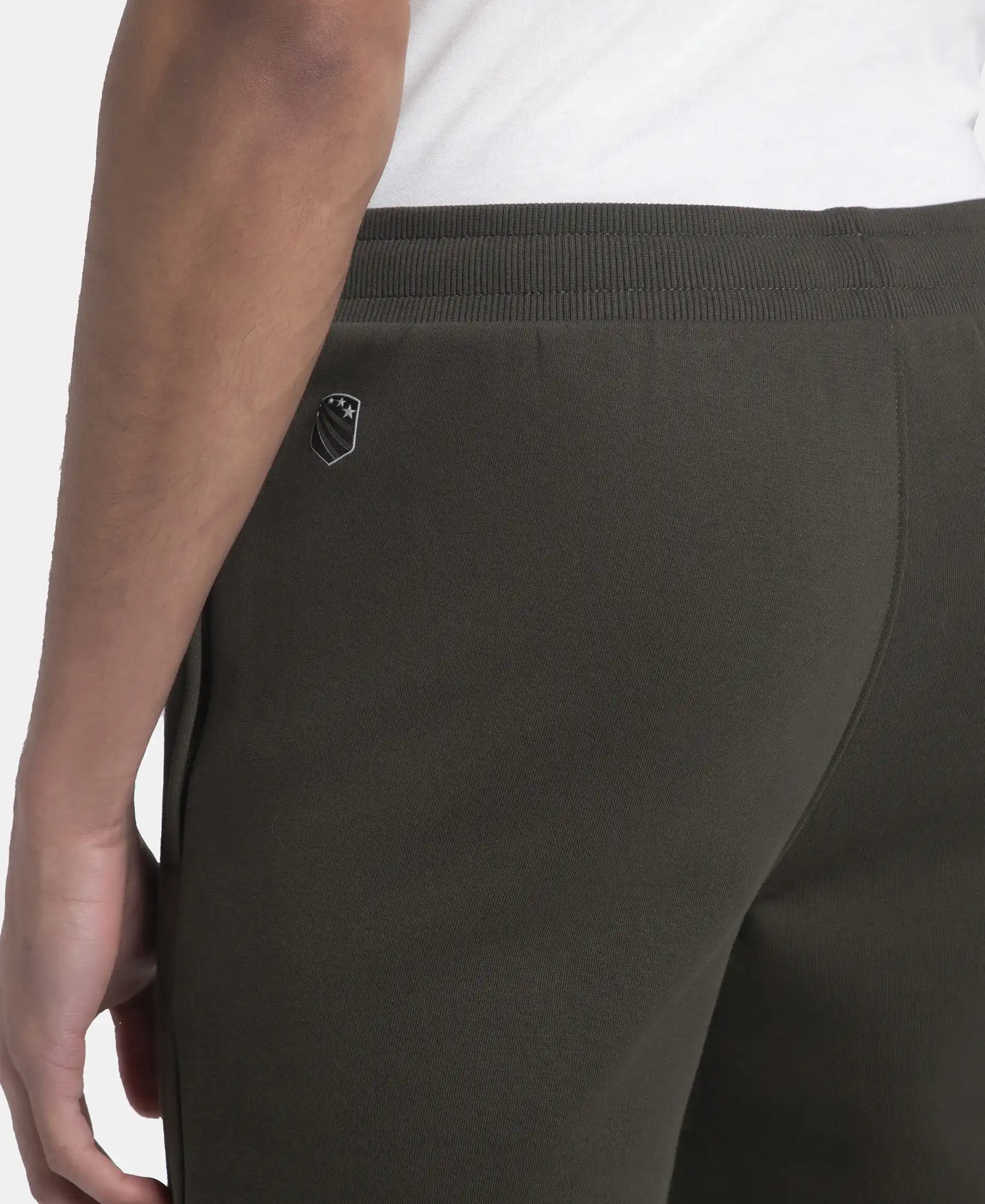 Super Combed Cotton Rich Fleece Trackpants with StayWarm Technology - Olive - Image 8