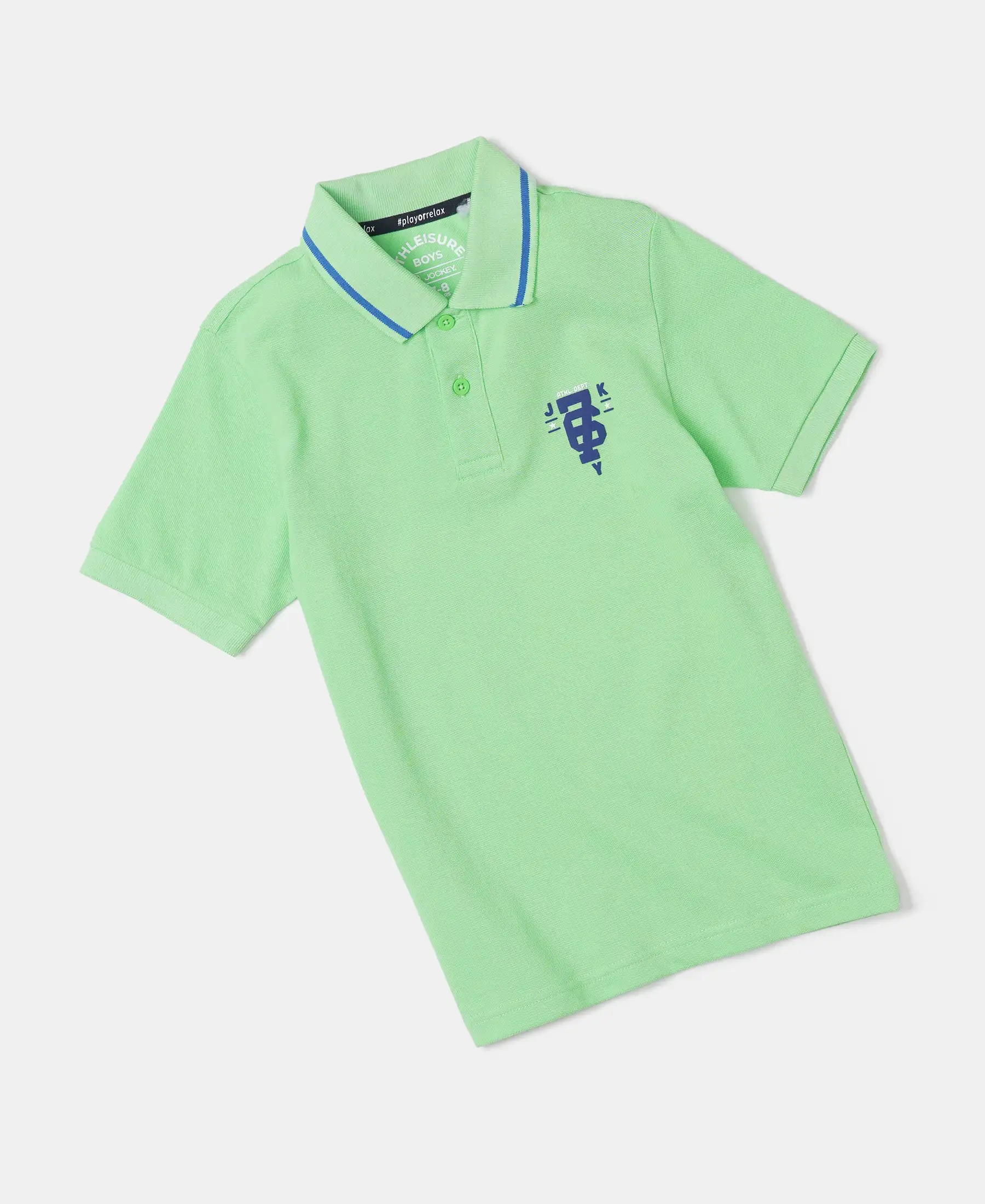 Boy's Super Combed Cotton Rich Graphic Printed Half Sleeve Polo T-Shirt - Spring Bouquet - Image 5