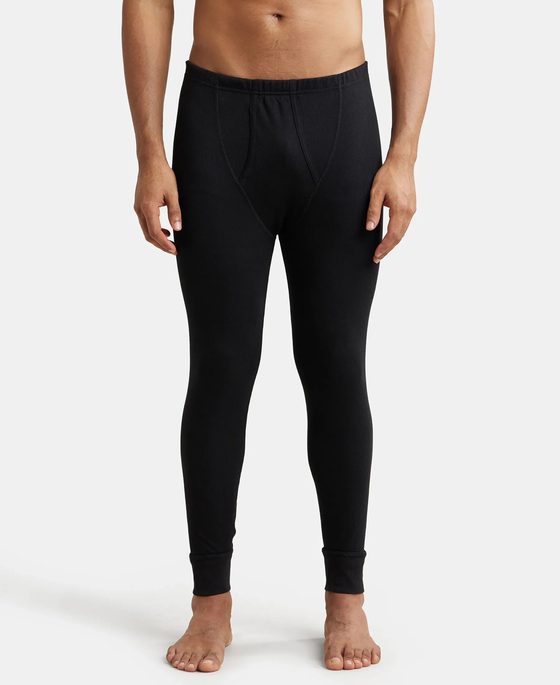 Extra Warmth Super Combed Cotton Rich Full Sleeve Thermal Set with StayWarm Technology - Black - Image 7