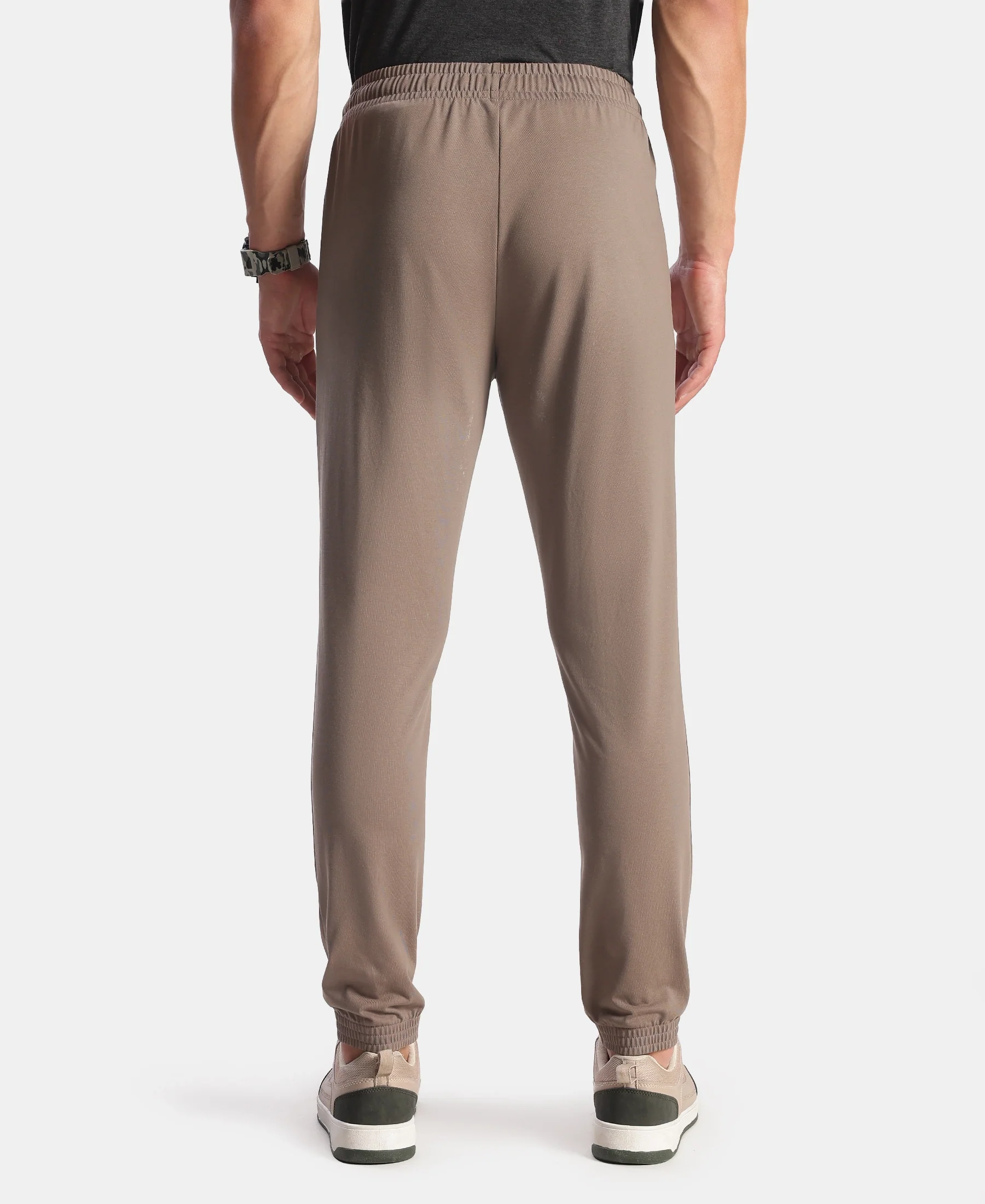Super Combed Cotton Rich Jogger with StayFresh Treatment - Dark Khaki - Image 3