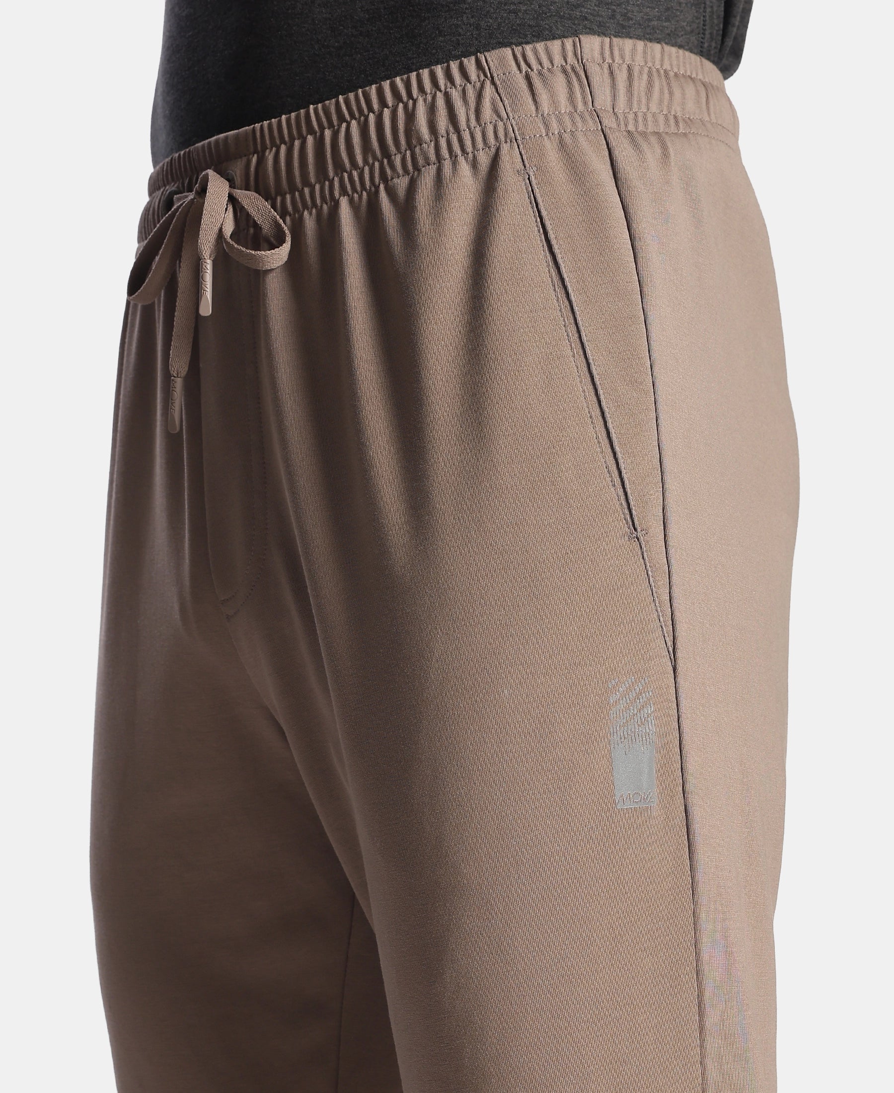 Super Combed Cotton Rich Jogger with StayFresh Treatment - Dark Khaki - Image 8