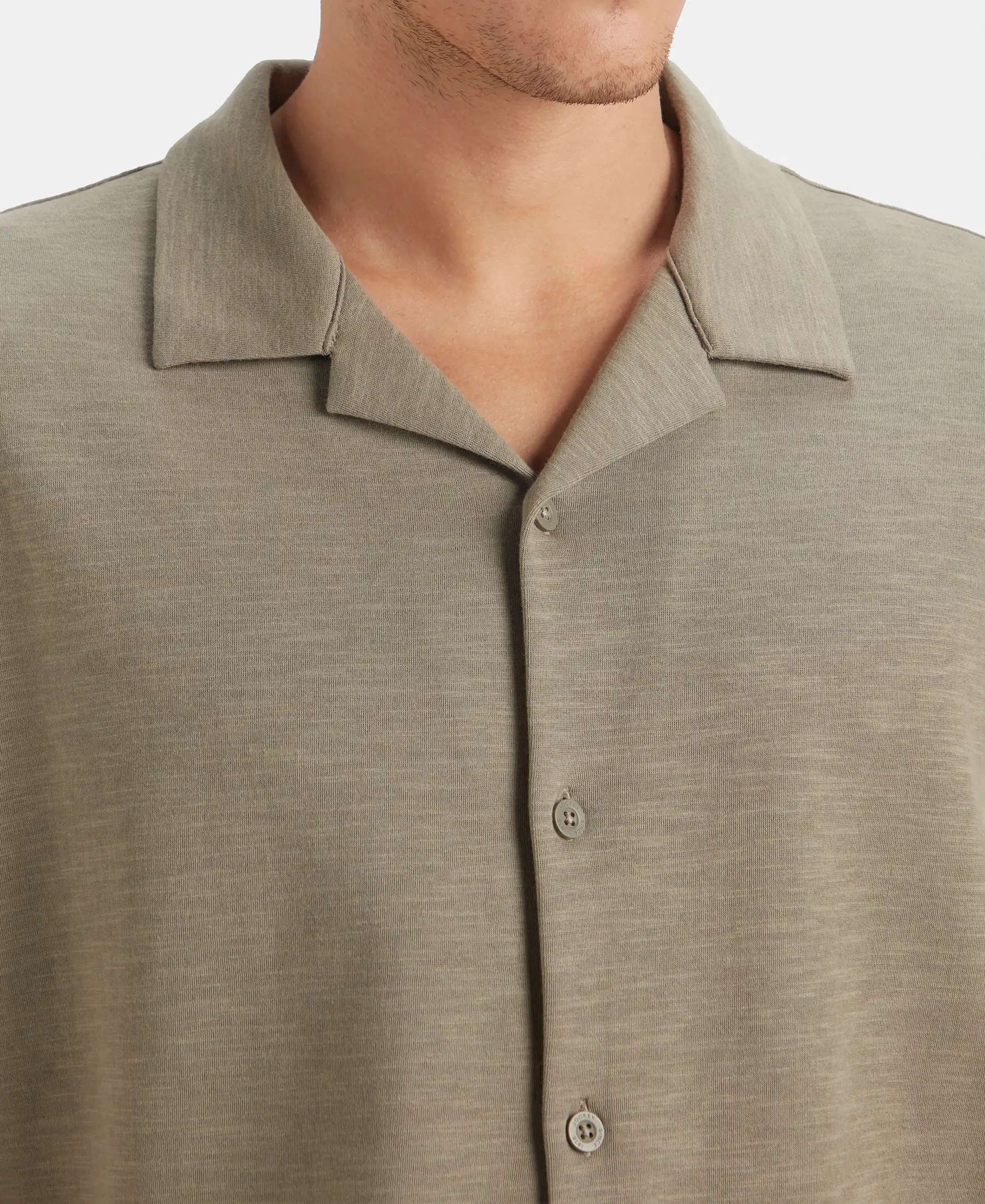 Super Combed Cotton Rich Knit Shirt - Vetiver - Image 7