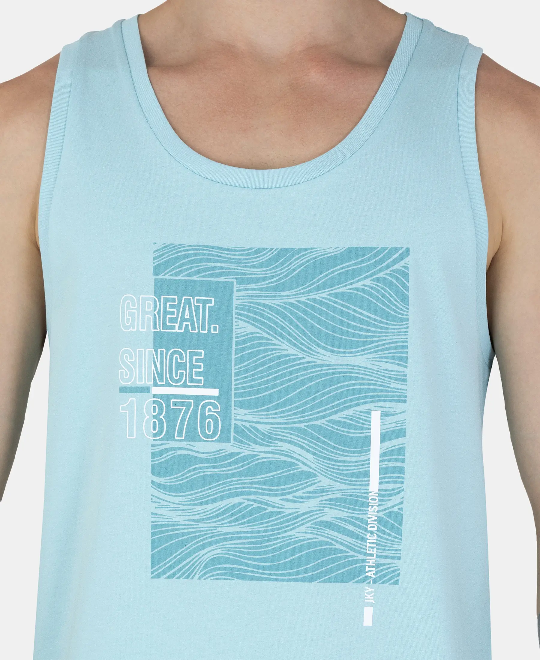 Super Combed Cotton Rich Graphic Printed Tank Top - Sea Angel - Image 7