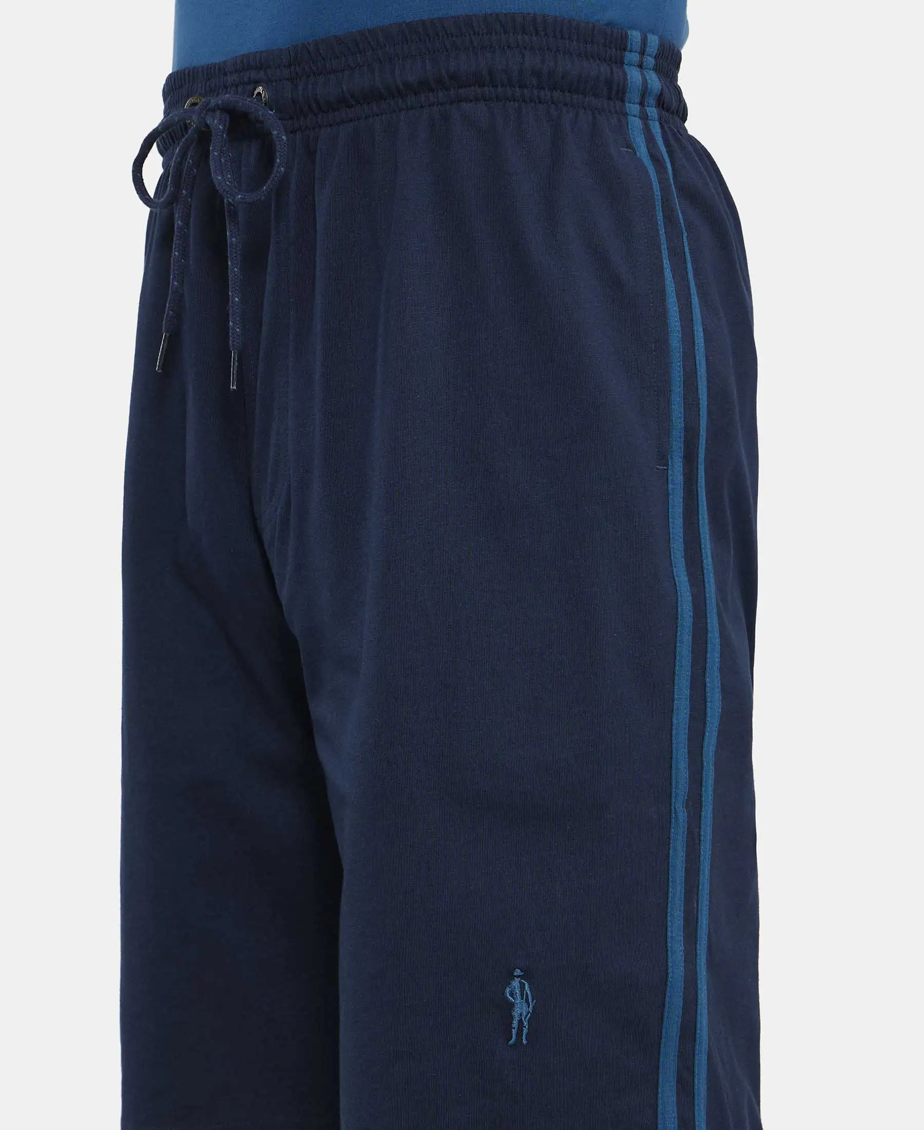 Super Combed Cotton Rich Regular Fit Shorts with Side Pockets - Navy & Seaport Teal - Image 7