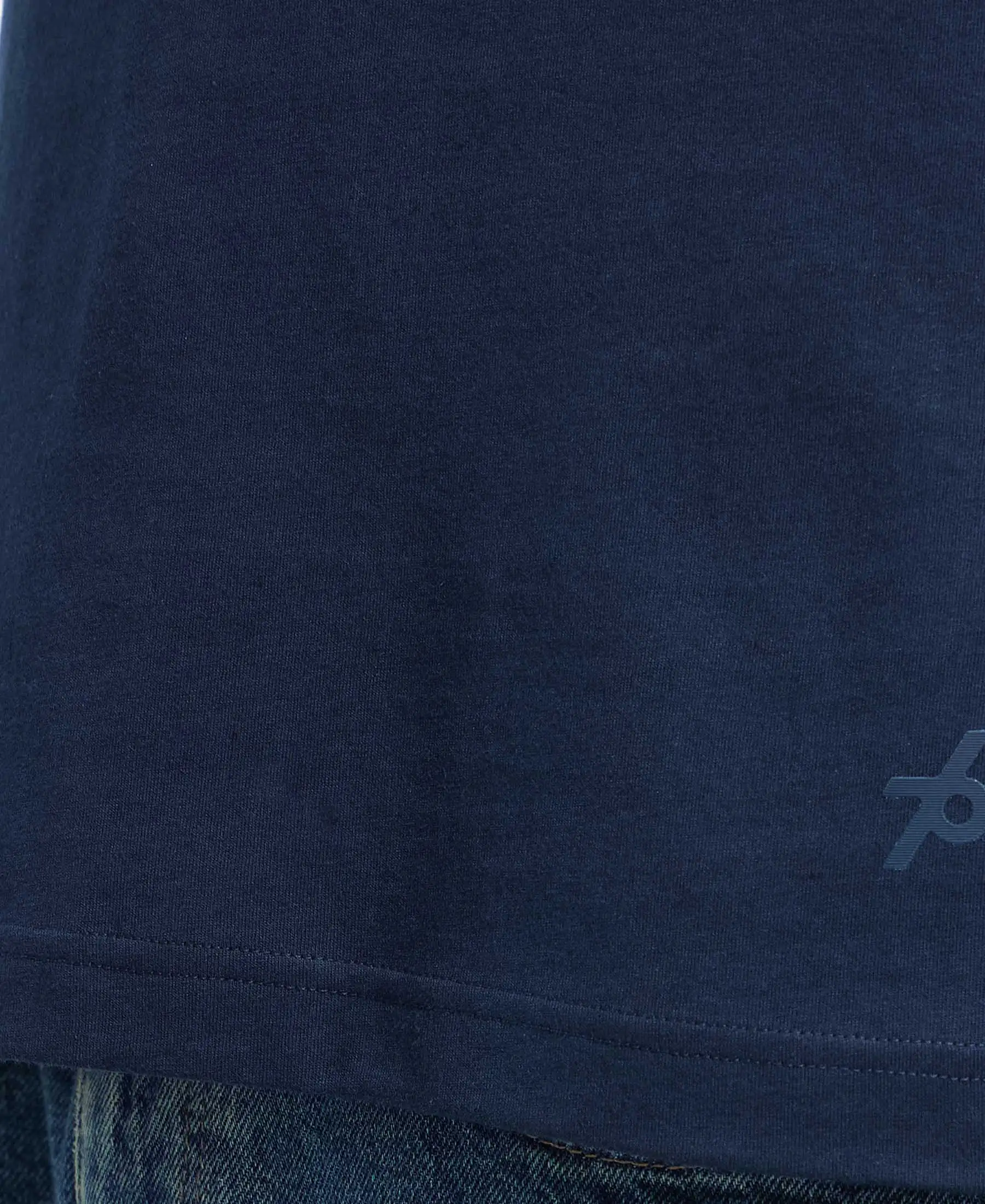 Super Combed Cotton Rich Round Neck Half Sleeve T-Shirt - Navy - Image 7