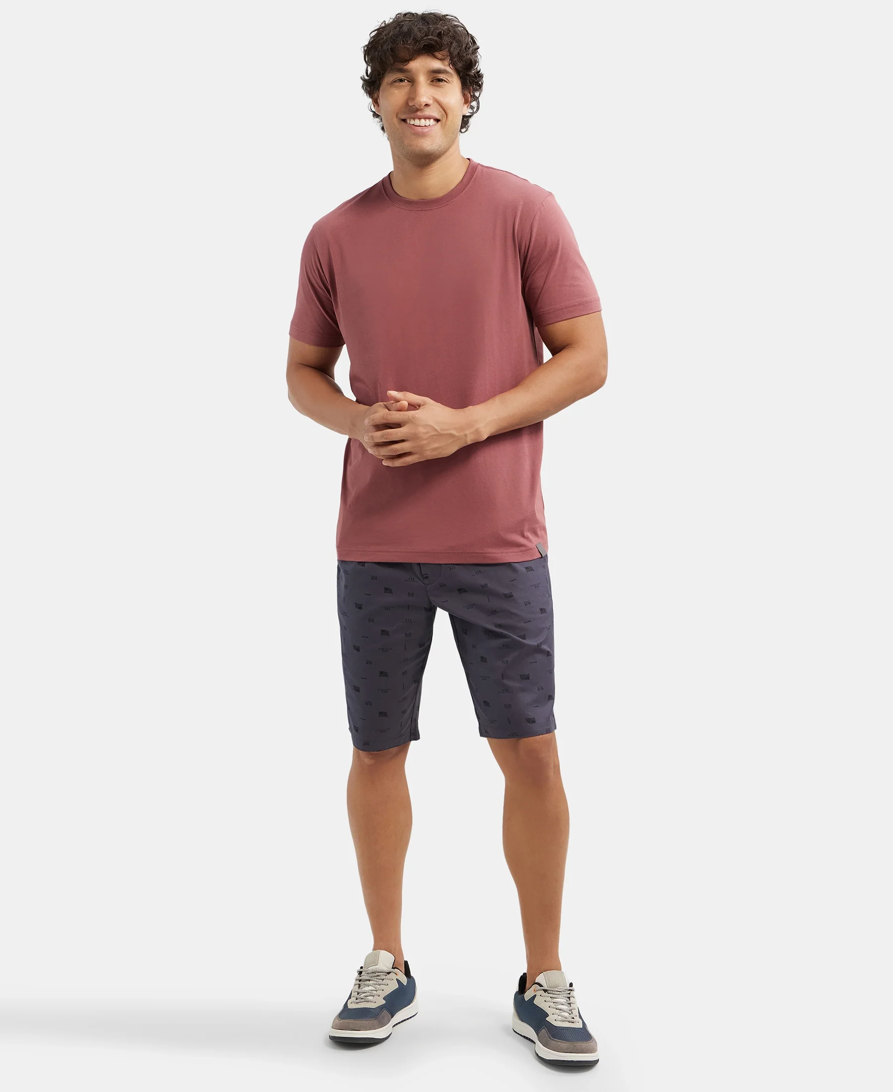 Super Combed Cotton Rich Round Neck Half Sleeve T-Shirt - Wild Ginger - Image 6