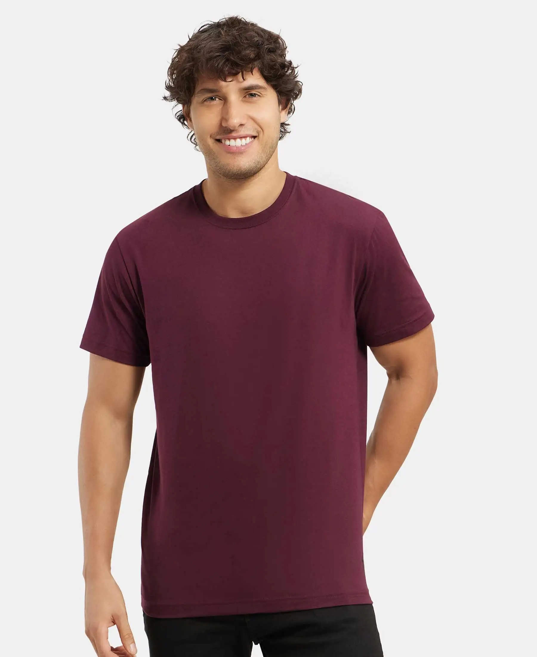 Super Combed Cotton Rich Round Neck Half Sleeve T-Shirt - Wine Tasting - Image 5