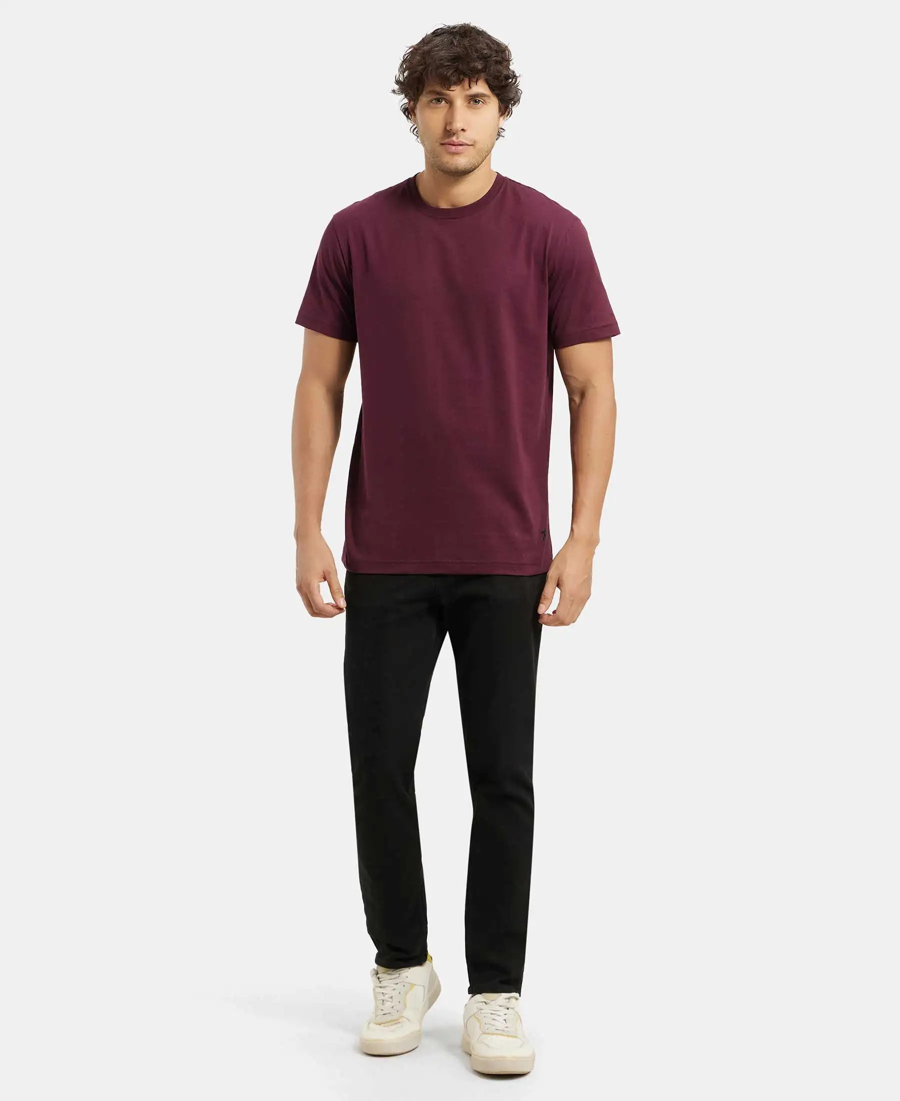 Super Combed Cotton Rich Round Neck Half Sleeve T-Shirt - Wine Tasting - Image 6