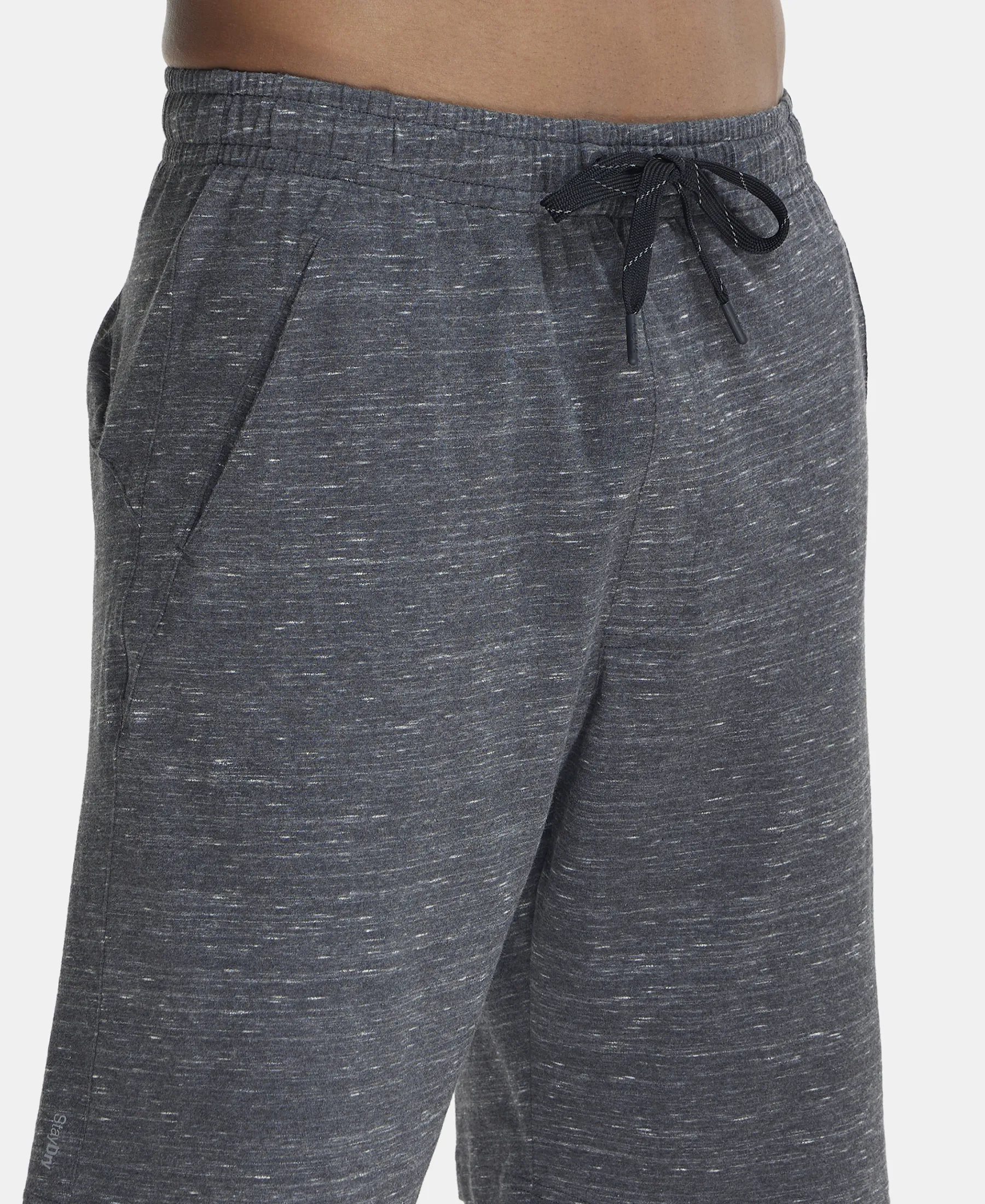 Super Combed Cotton Rich Shorts with StayFresh Treatment - Forest Dark Grey Melange - Image 7