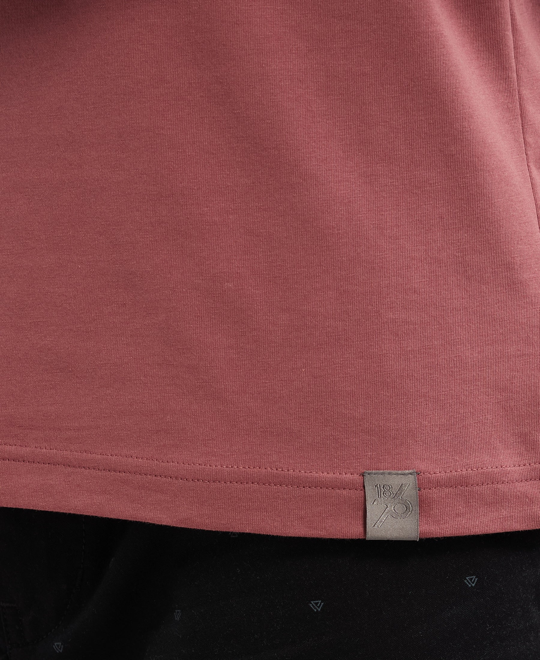 Super Combed Cotton Rich Solid V Neck Half Sleeve T-Shirt - Wild Ginger - Image 7