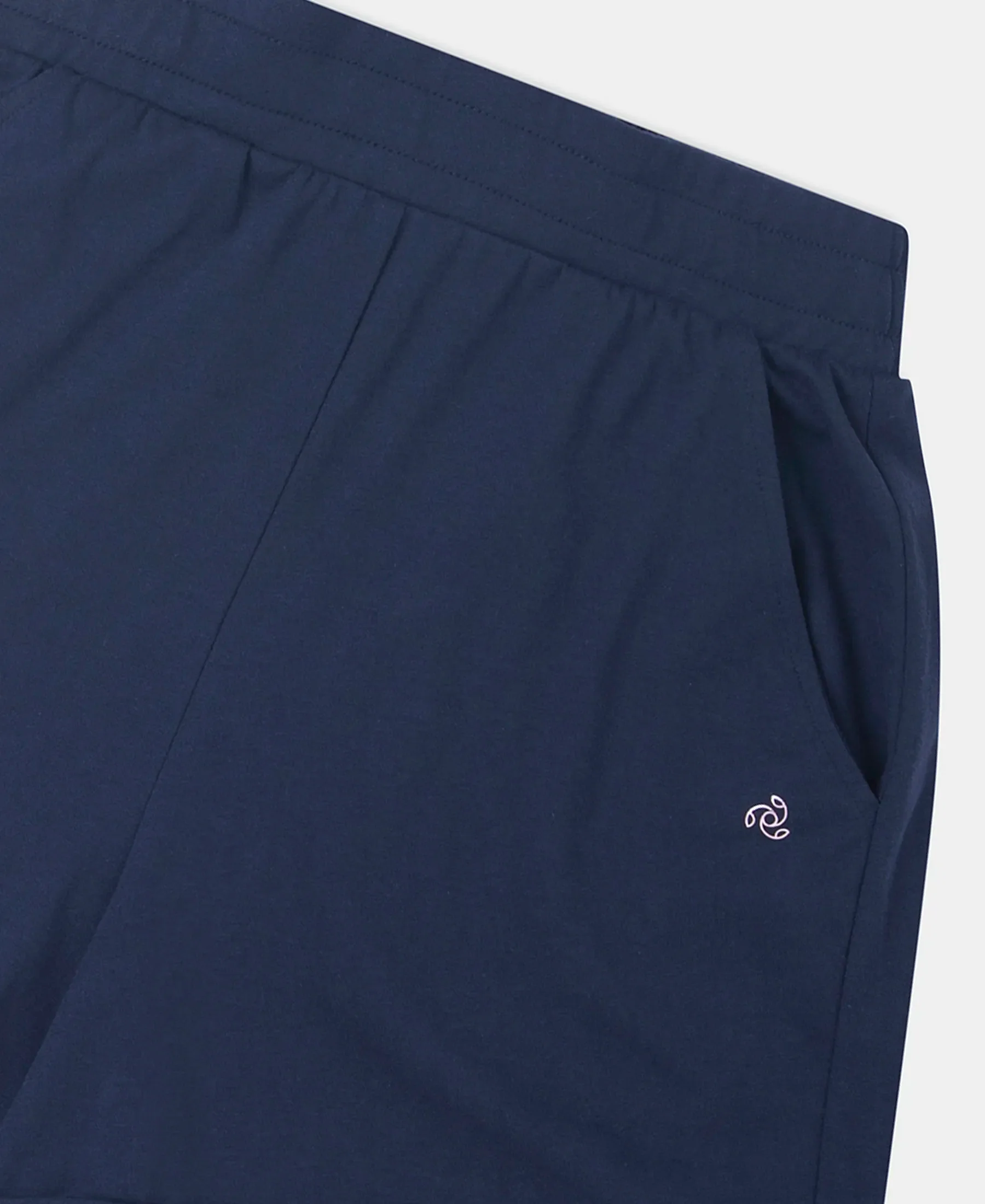 Super Combed Cotton Rich Straight Fit Shorts with Side Pockets - Navy Blazer - Image 7