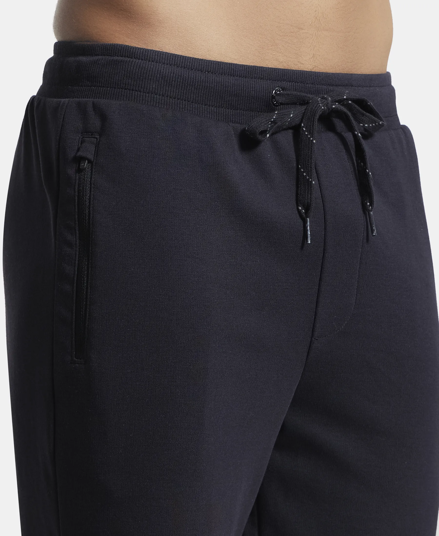 Super Combed Cotton Rich Straight Fit Shorts with Zipper Pockets - Black - Image 7