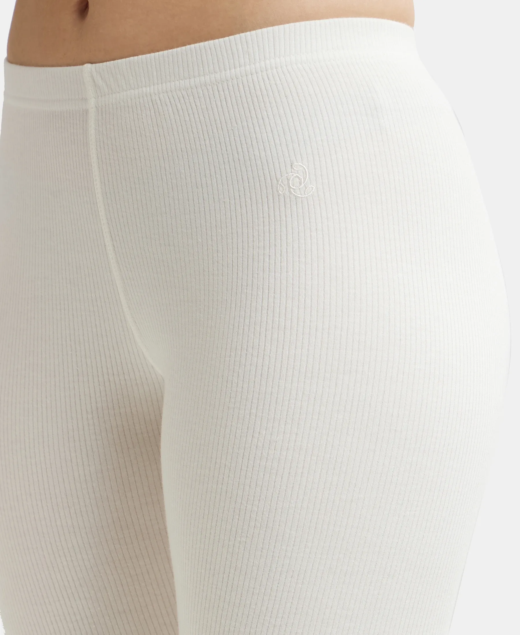 Extra Warmth Super Combed Cotton Rich Thermal Leggings with StayWarm Technology - Off White - Image 7