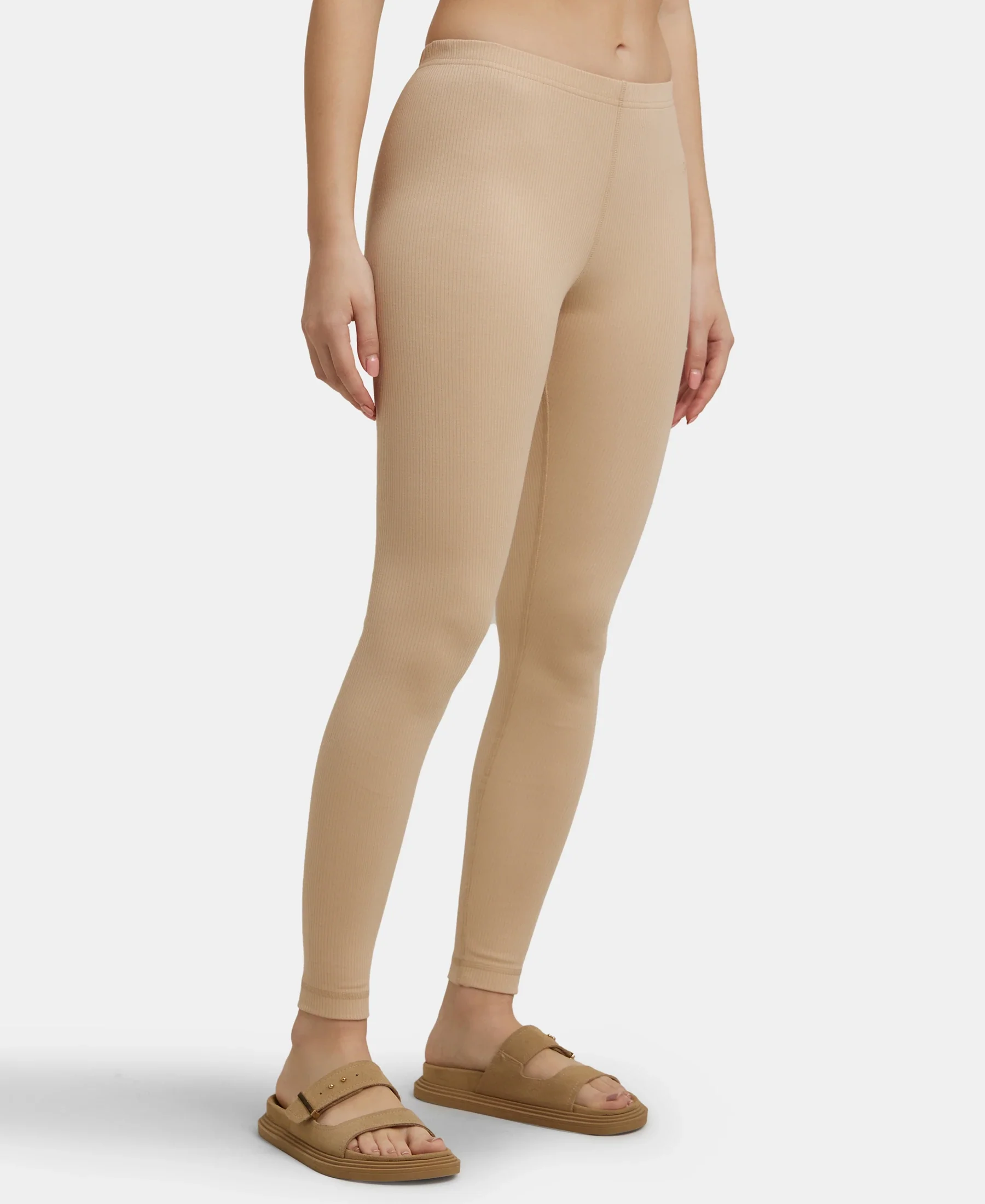Extra Warmth Super Combed Cotton Rich Thermal Leggings with StayWarm Technology - Skin - Image 2