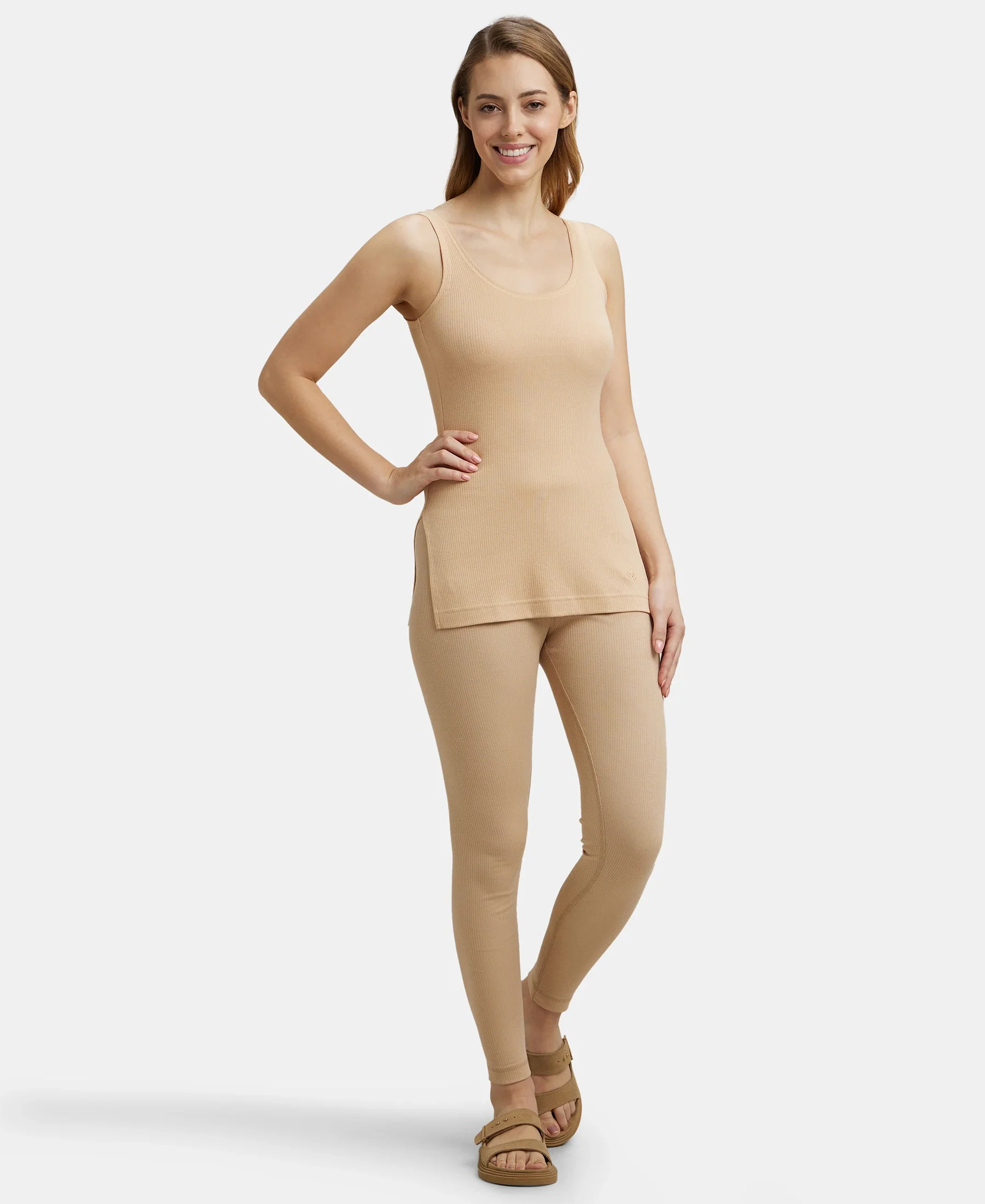 Extra Warmth Super Combed Cotton Rich Thermal Tank Top with StayWarm Technology - Skin - Image 6