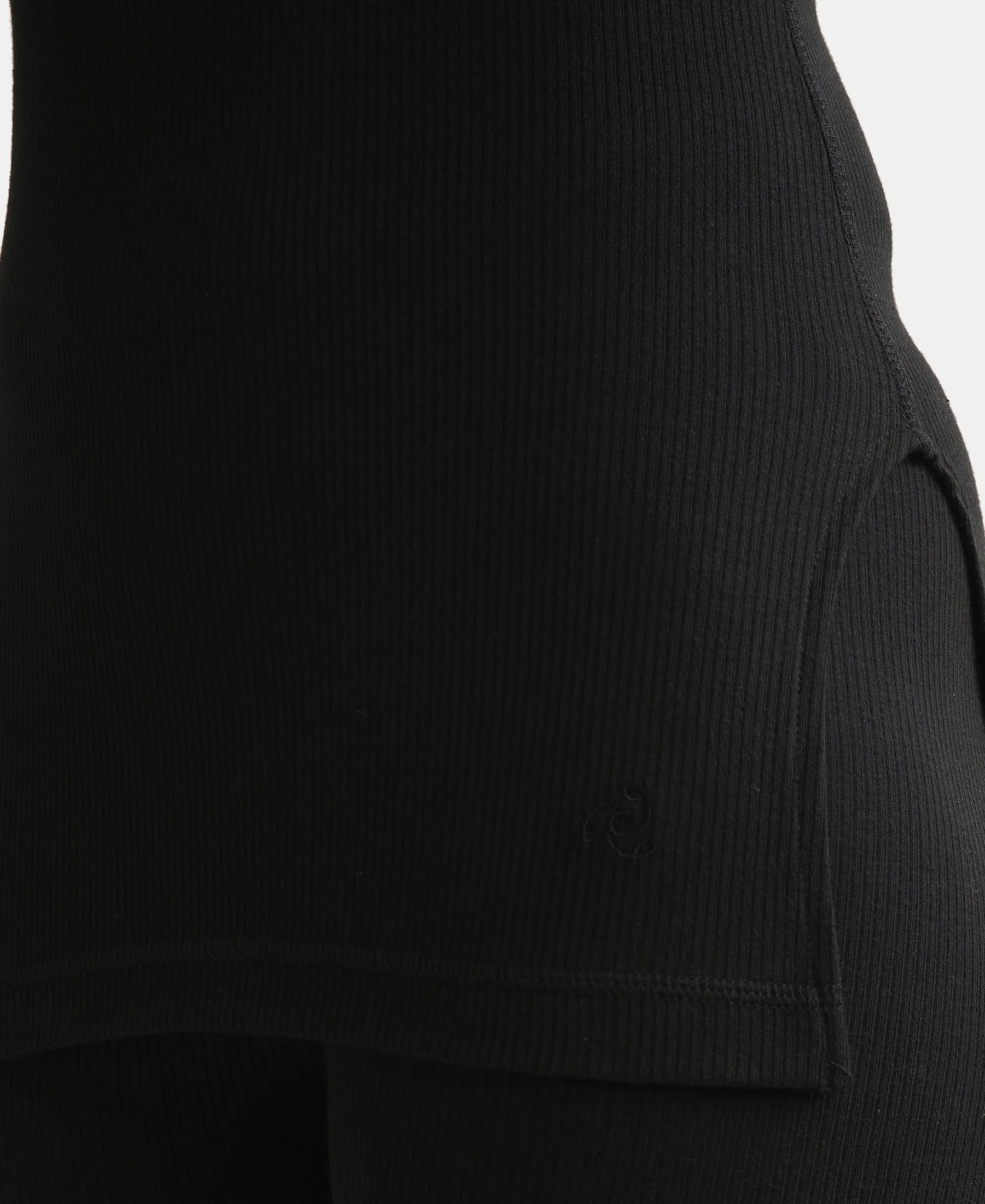 Extra Warmth Super Combed Cotton Rich Three Quarter Sleeve Thermal Top with StayWarm Technology - Black - Image 7