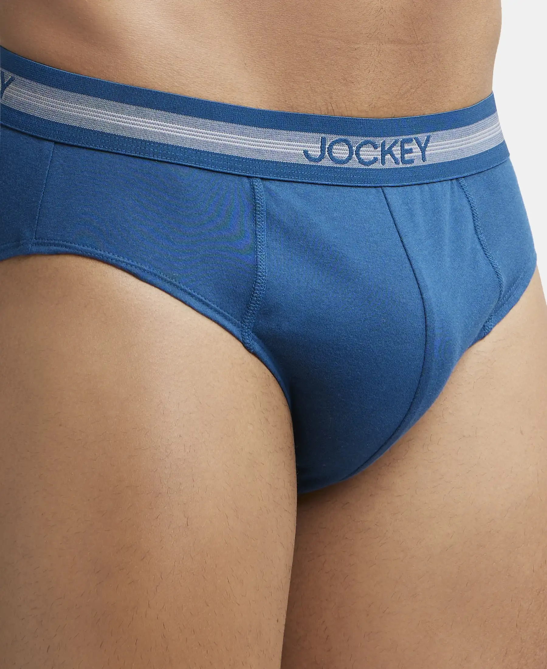 Super Combed Cotton Solid Brief with Stay Fresh Treatment - Poseidon - Image 6