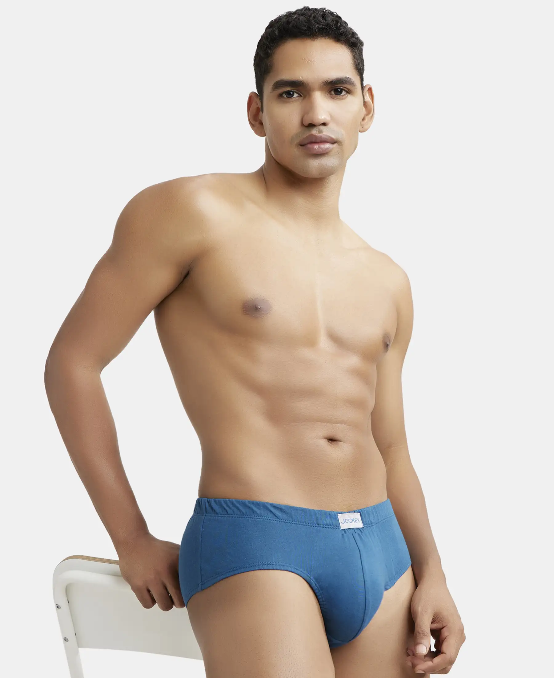 Super Combed Cotton Solid Brief with Ultrasoft Concealed Waistband - Seaport Teal (Pack of 2) - Image 8
