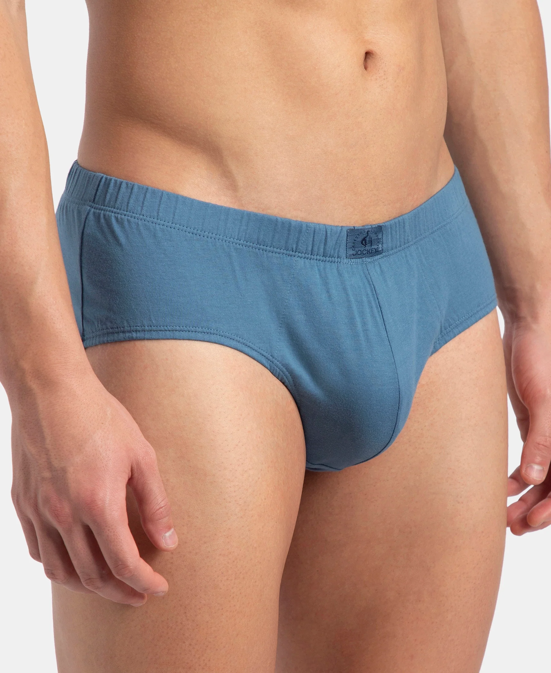 Super Combed Cotton Solid Brief with Ultrasoft Concealed Waistband - Stellar - Image 7